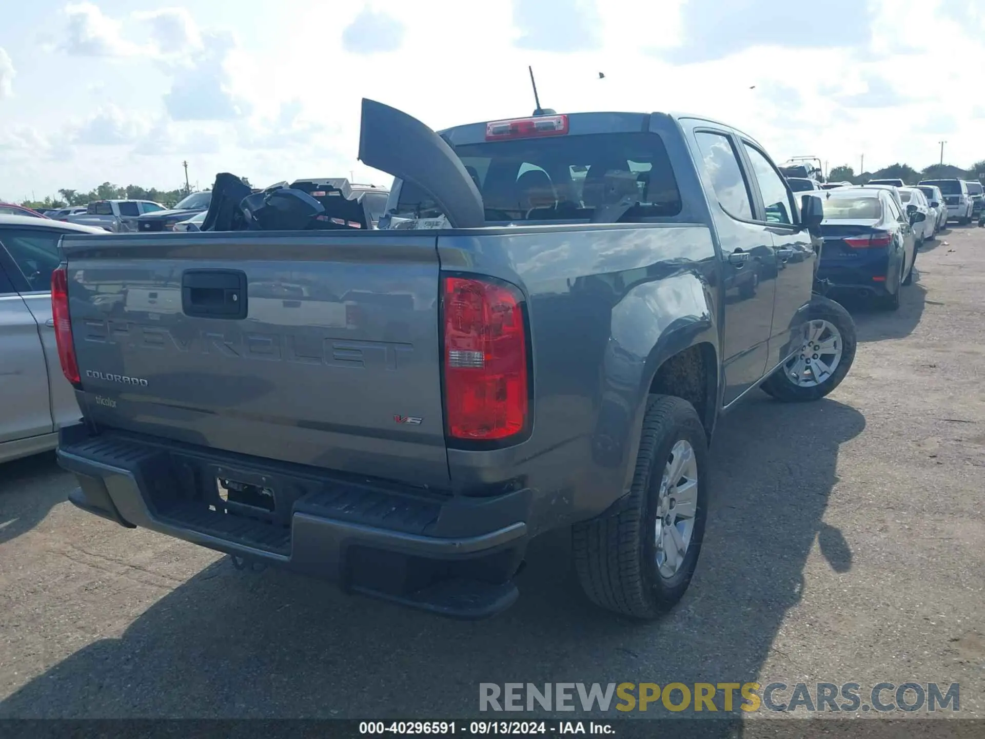 4 fotografías del automóvil dañado 1GCGSCEN7M1209427 CHEVROLET COLORADO 2021