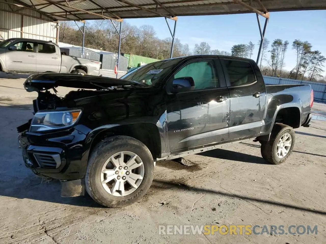 1 fotografías del automóvil dañado 1GCGSCEN8M1267157 CHEVROLET COLORADO 2021