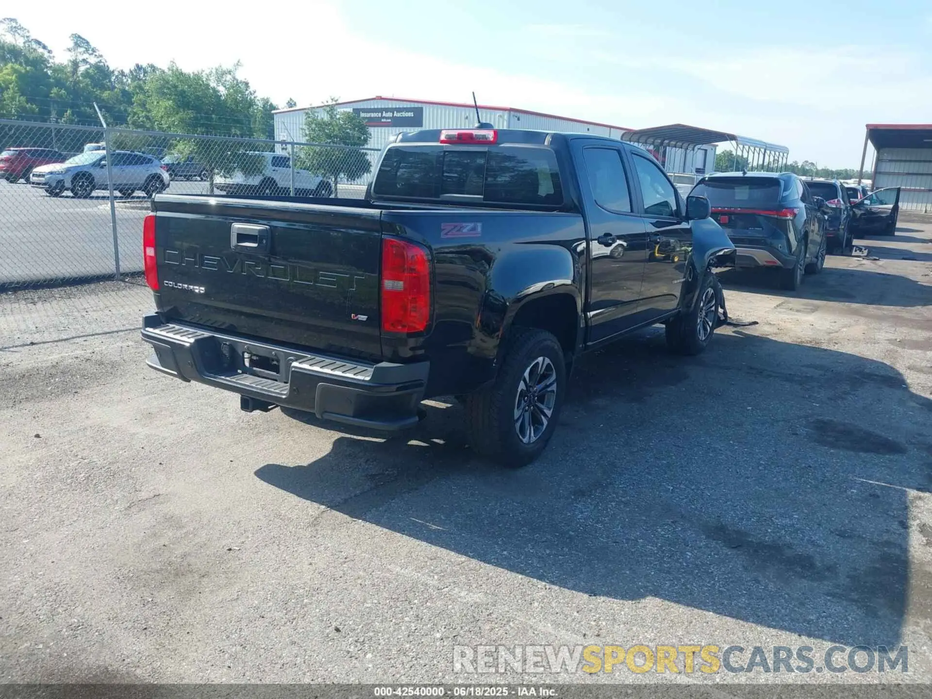 4 fotografías del automóvil dañado 1GCGSDEN0M1129473 CHEVROLET COLORADO 2021