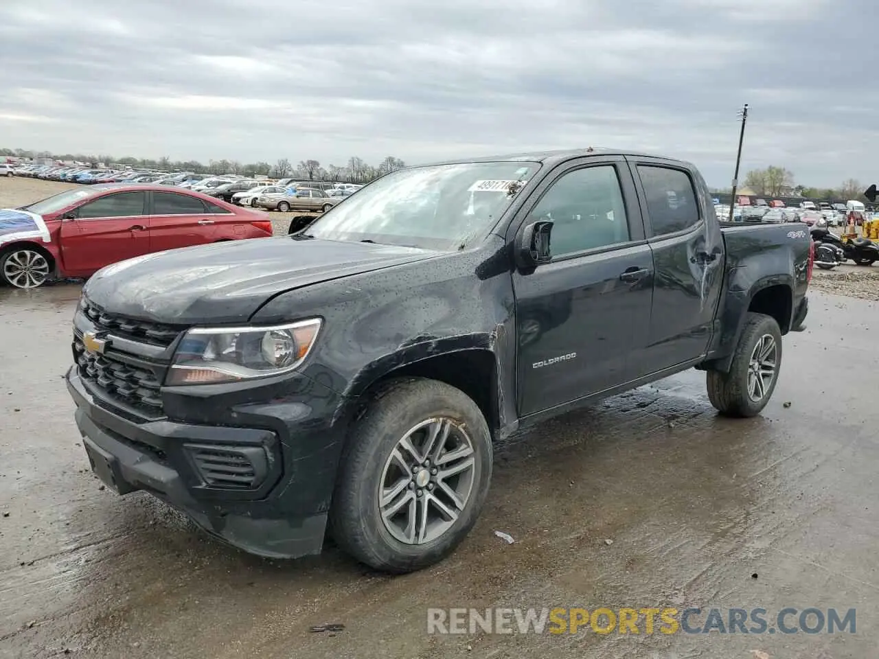 1 fotografías del automóvil dañado 1GCGTBEN0M1102002 CHEVROLET COLORADO 2021
