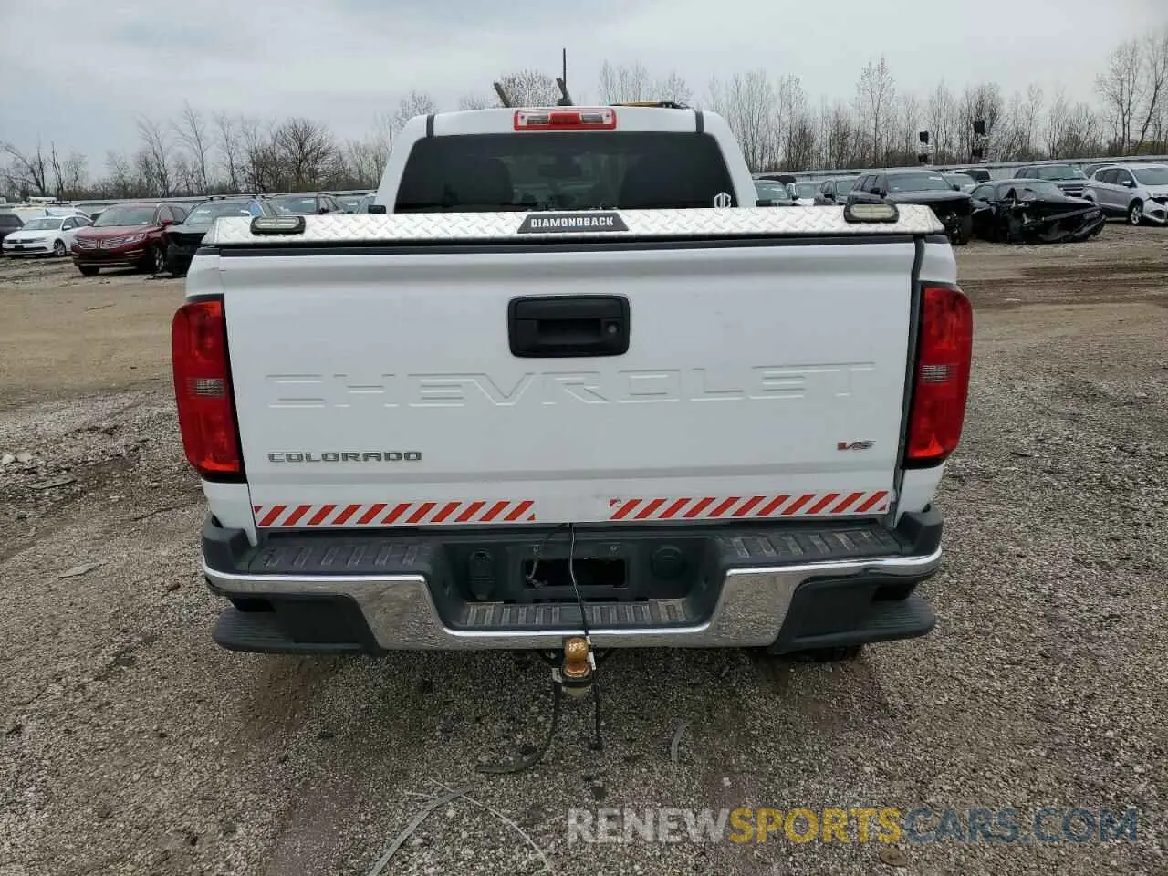 6 fotografías del automóvil dañado 1GCGTBEN1M1285314 CHEVROLET COLORADO 2021