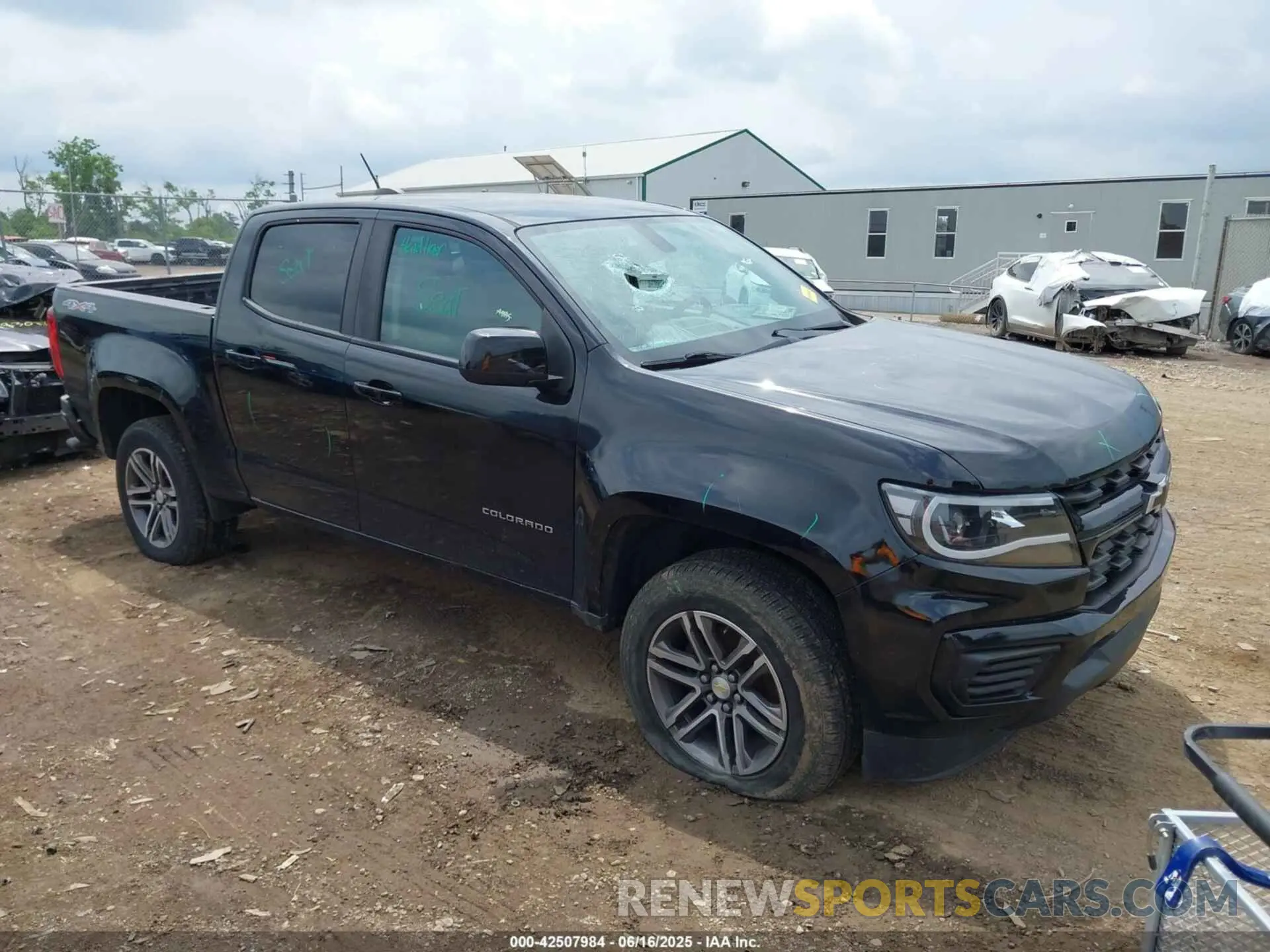 1 fotografías del automóvil dañado 1GCGTBEN3M1141666 CHEVROLET COLORADO 2021