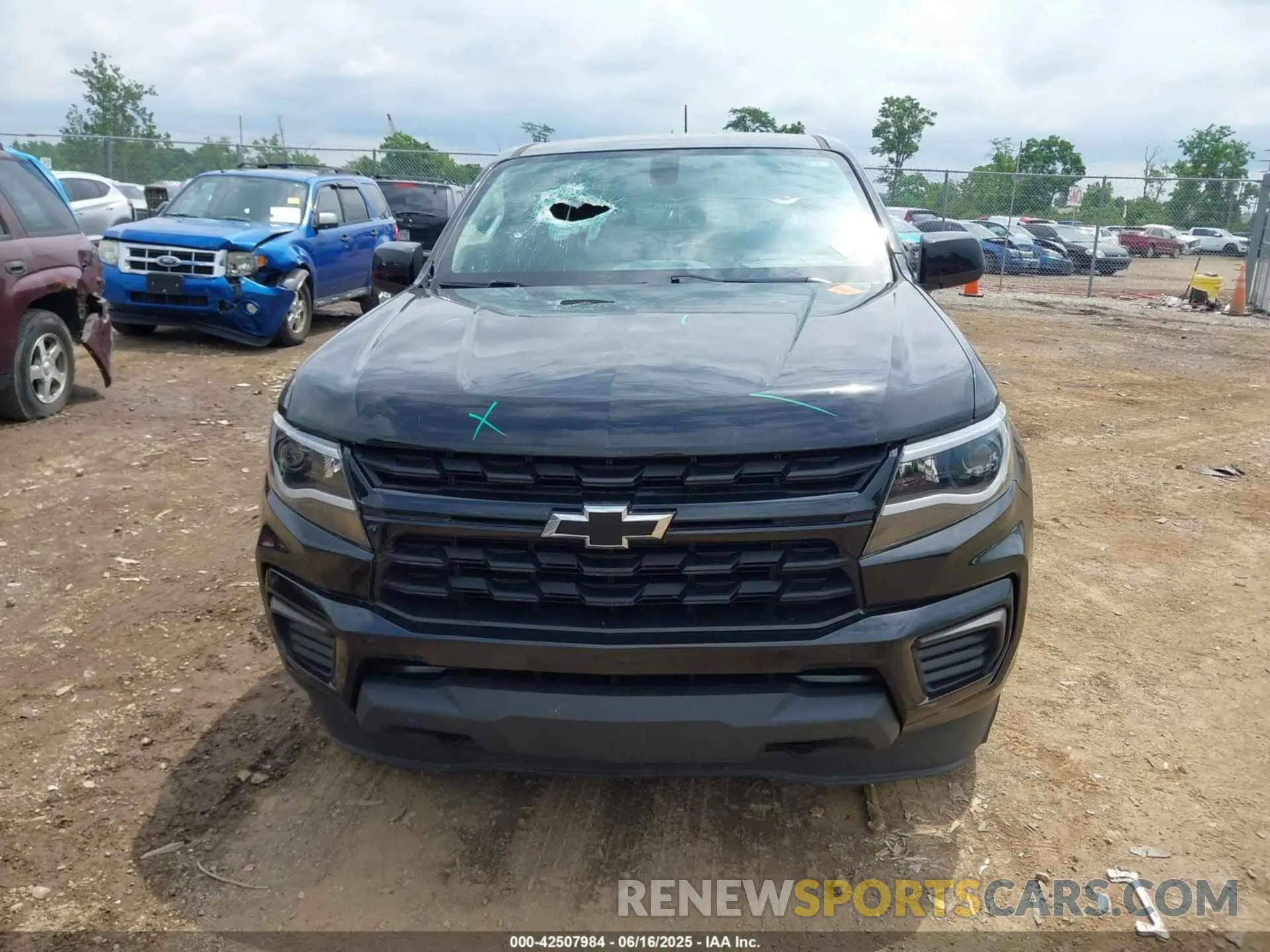 12 fotografías del automóvil dañado 1GCGTBEN3M1141666 CHEVROLET COLORADO 2021