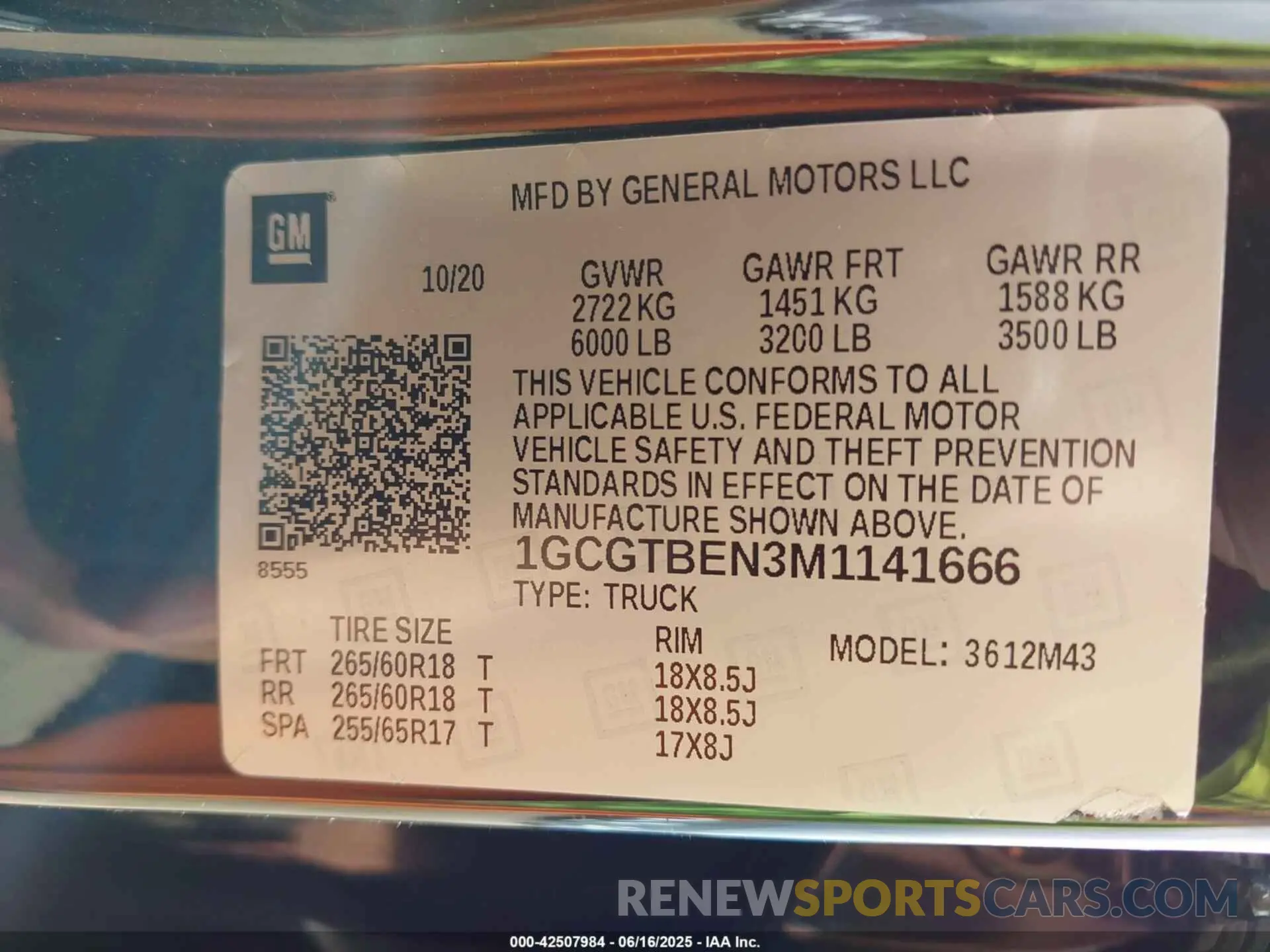 9 fotografías del automóvil dañado 1GCGTBEN3M1141666 CHEVROLET COLORADO 2021