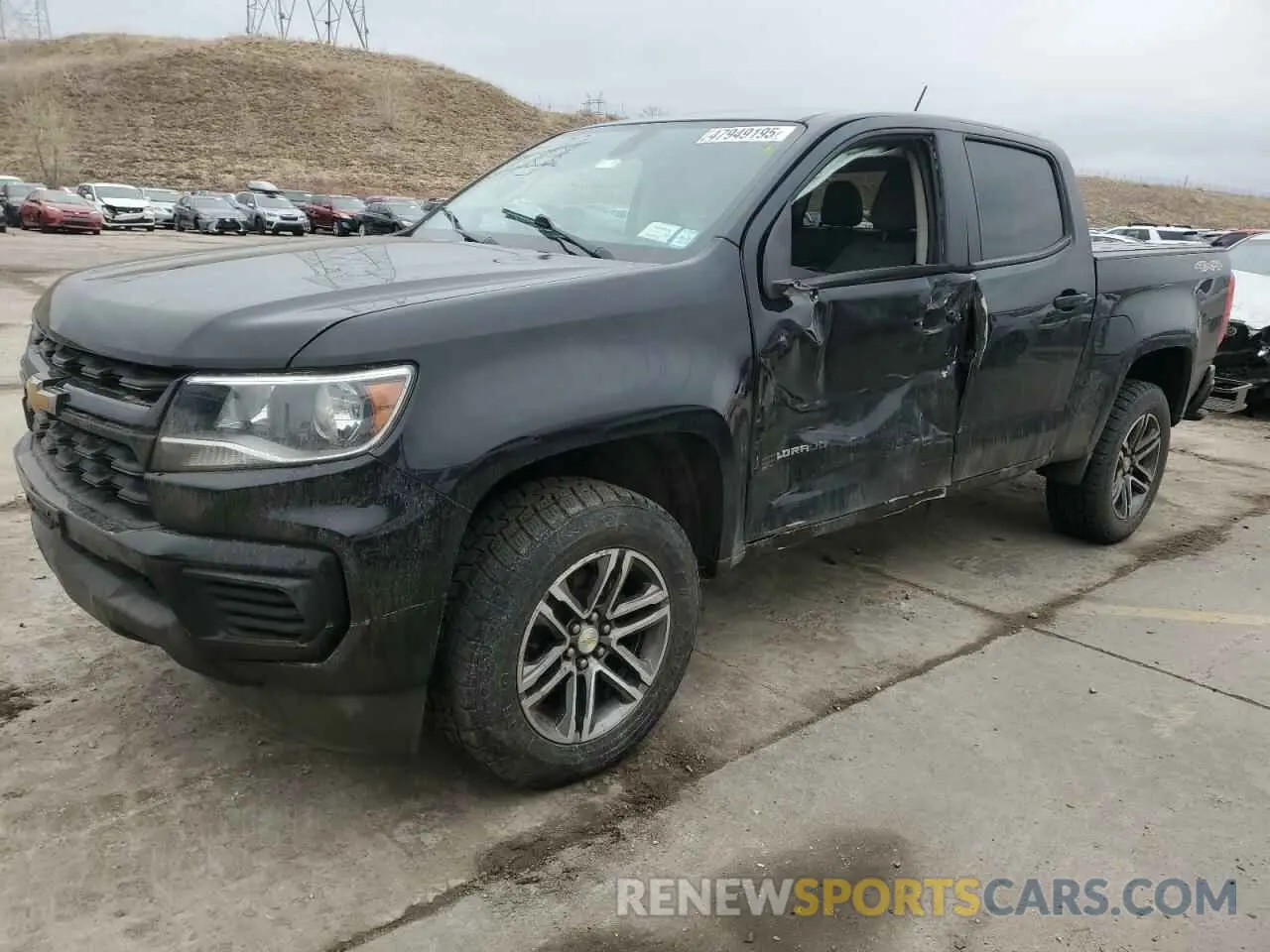 1 fotografías del automóvil dañado 1GCGTBEN3M1245039 CHEVROLET COLORADO 2021