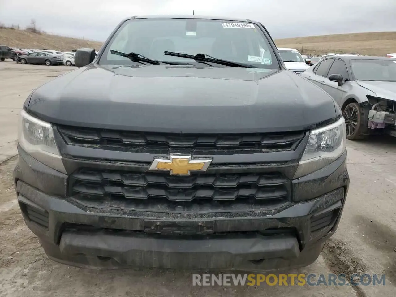 5 fotografías del automóvil dañado 1GCGTBEN3M1245039 CHEVROLET COLORADO 2021