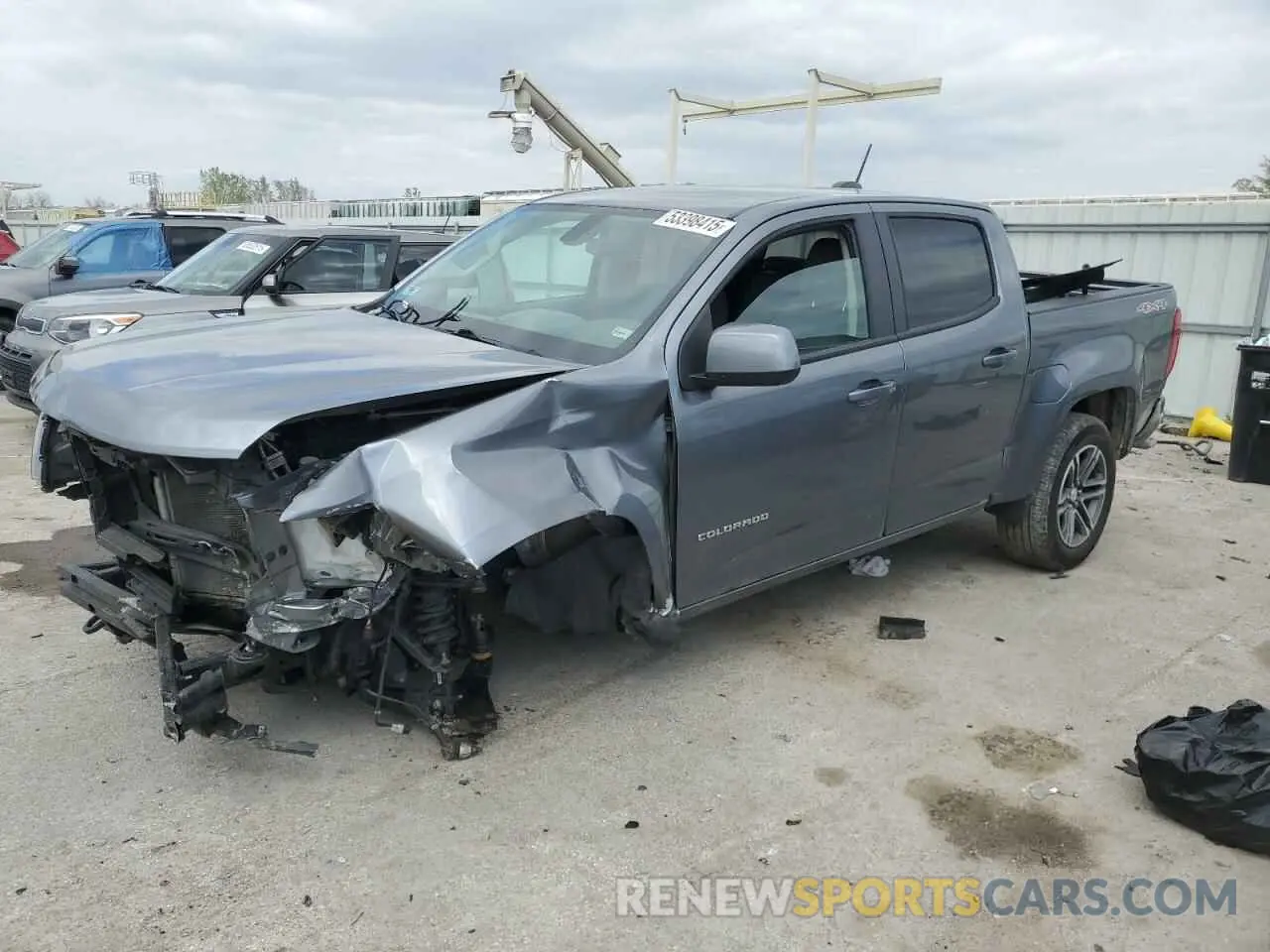 1 fotografías del automóvil dañado 1GCGTBEN4M1168536 CHEVROLET COLORADO 2021