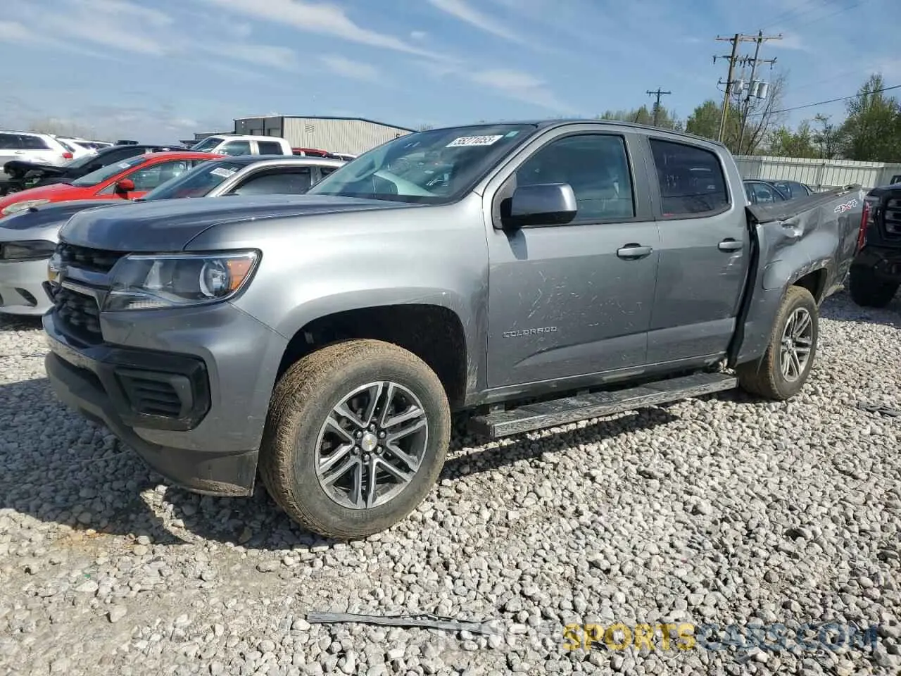 1 fotografías del automóvil dañado 1GCGTBEN7M1112753 CHEVROLET COLORADO 2021