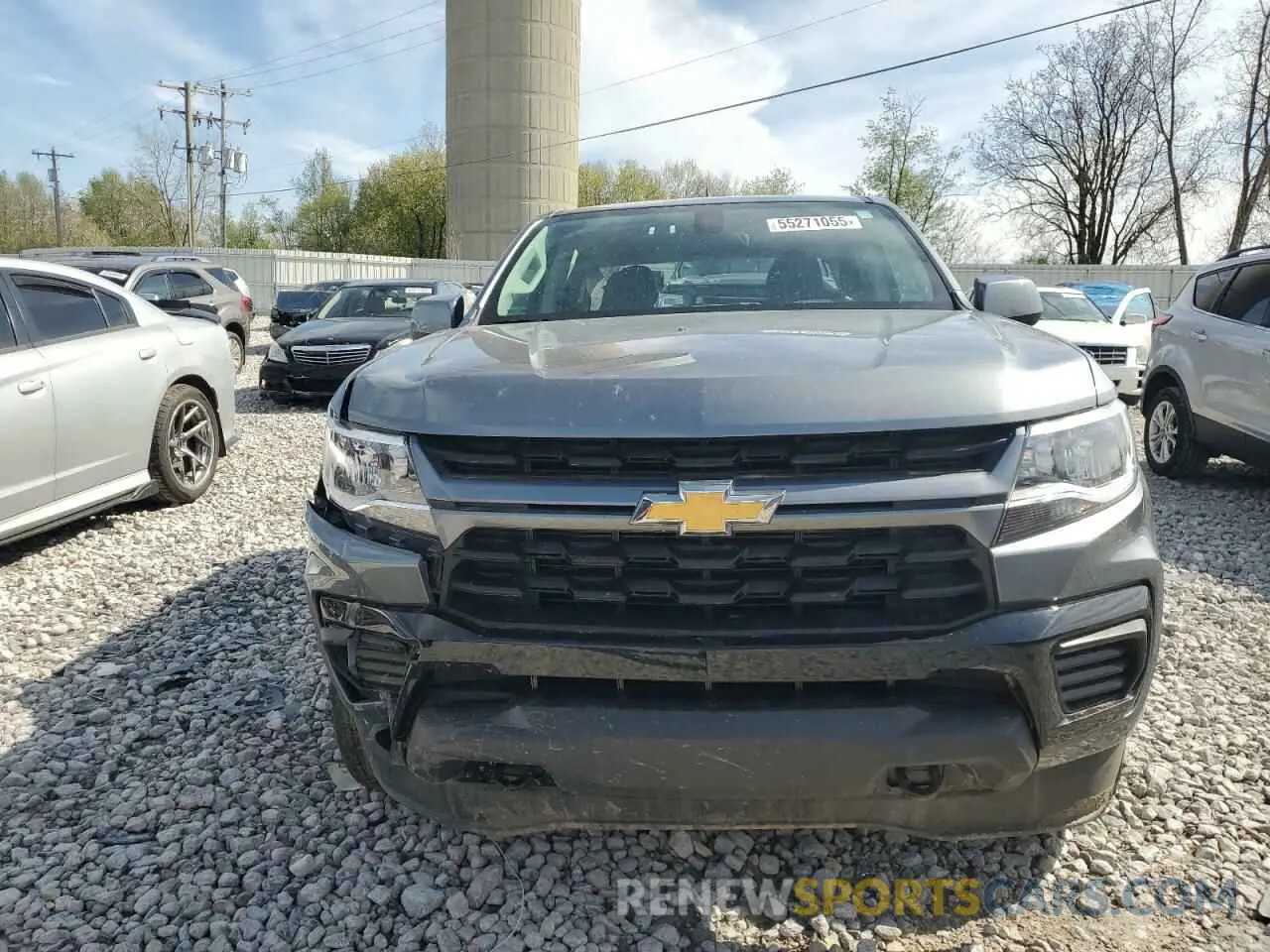 5 fotografías del automóvil dañado 1GCGTBEN7M1112753 CHEVROLET COLORADO 2021