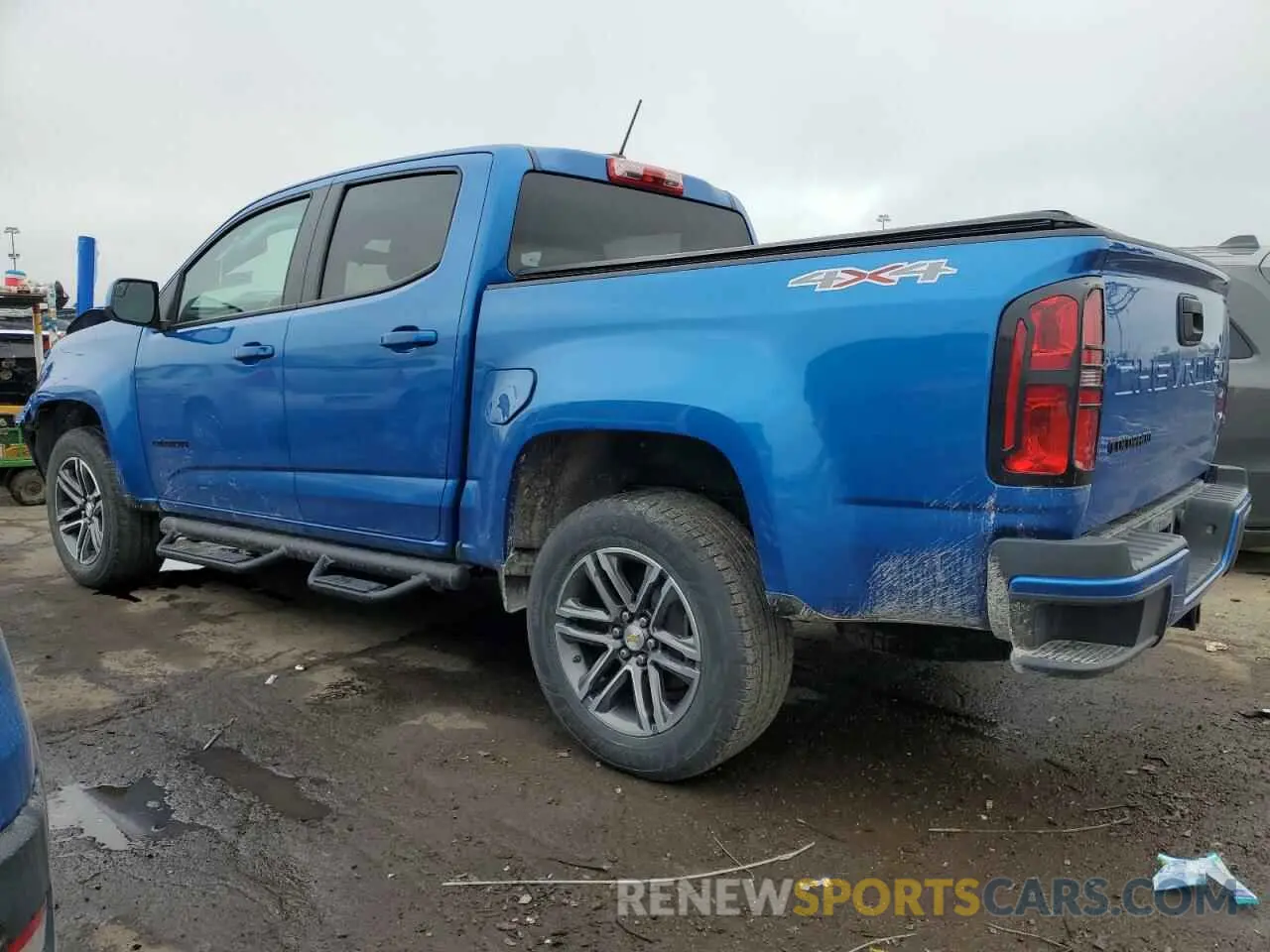 2 fotografías del automóvil dañado 1GCGTBENXM1138215 CHEVROLET COLORADO 2021