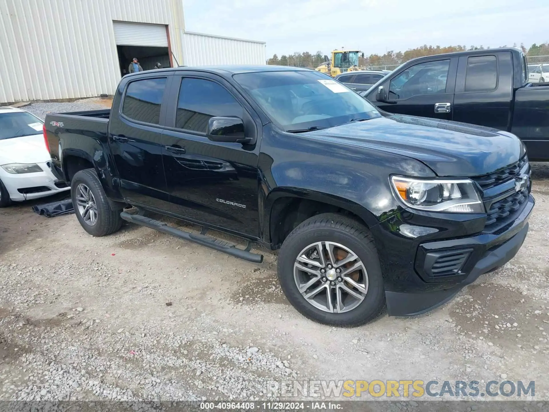 1 fotografías del automóvil dañado 1GCGTBENXM1249573 CHEVROLET COLORADO 2021
