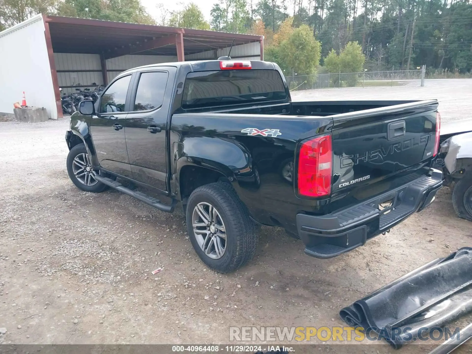 3 fotografías del automóvil dañado 1GCGTBENXM1249573 CHEVROLET COLORADO 2021