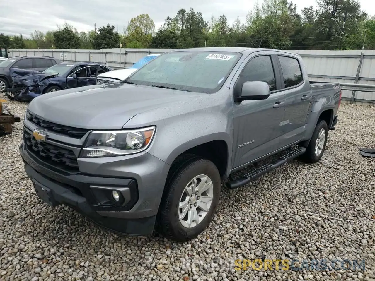 1 fotografías del automóvil dañado 1GCGTCEN0M1297640 CHEVROLET COLORADO 2021