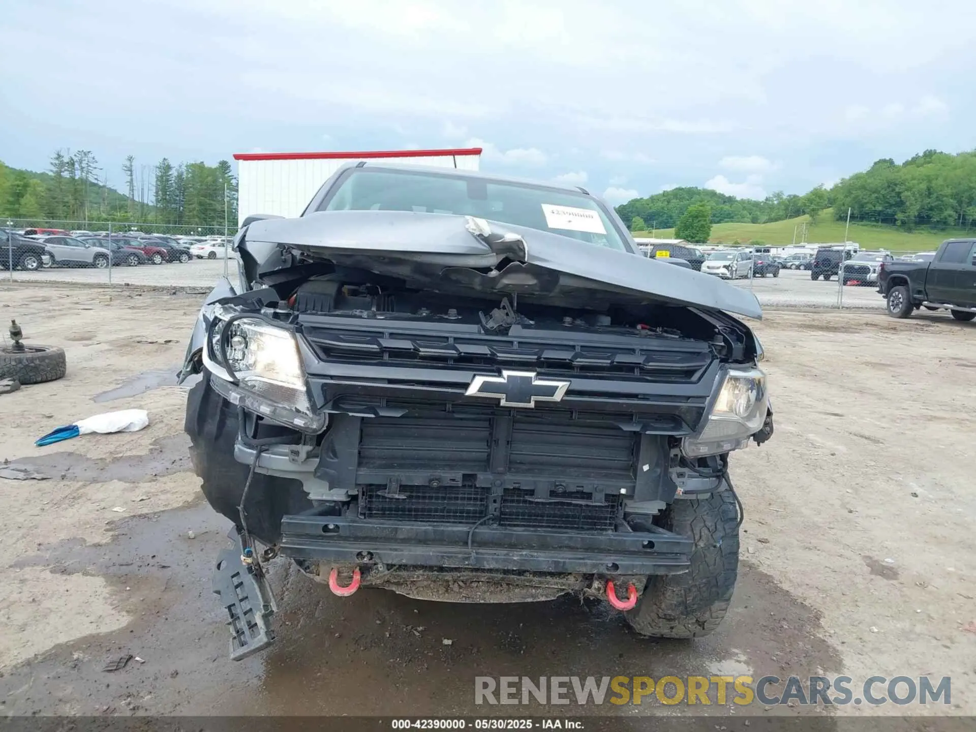 6 fotografías del automóvil dañado 1GCGTCEN1M1105688 CHEVROLET COLORADO 2021