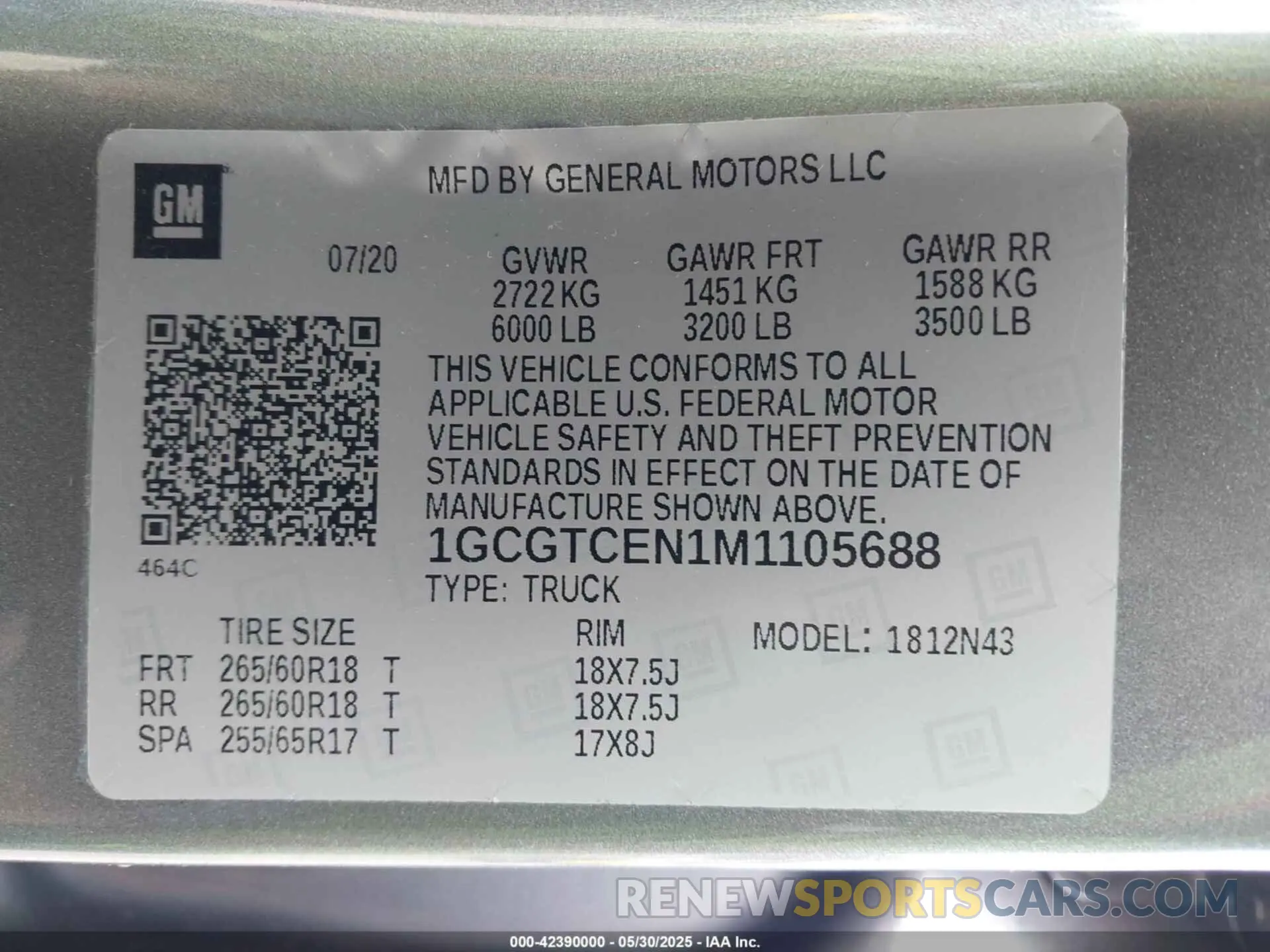 9 fotografías del automóvil dañado 1GCGTCEN1M1105688 CHEVROLET COLORADO 2021