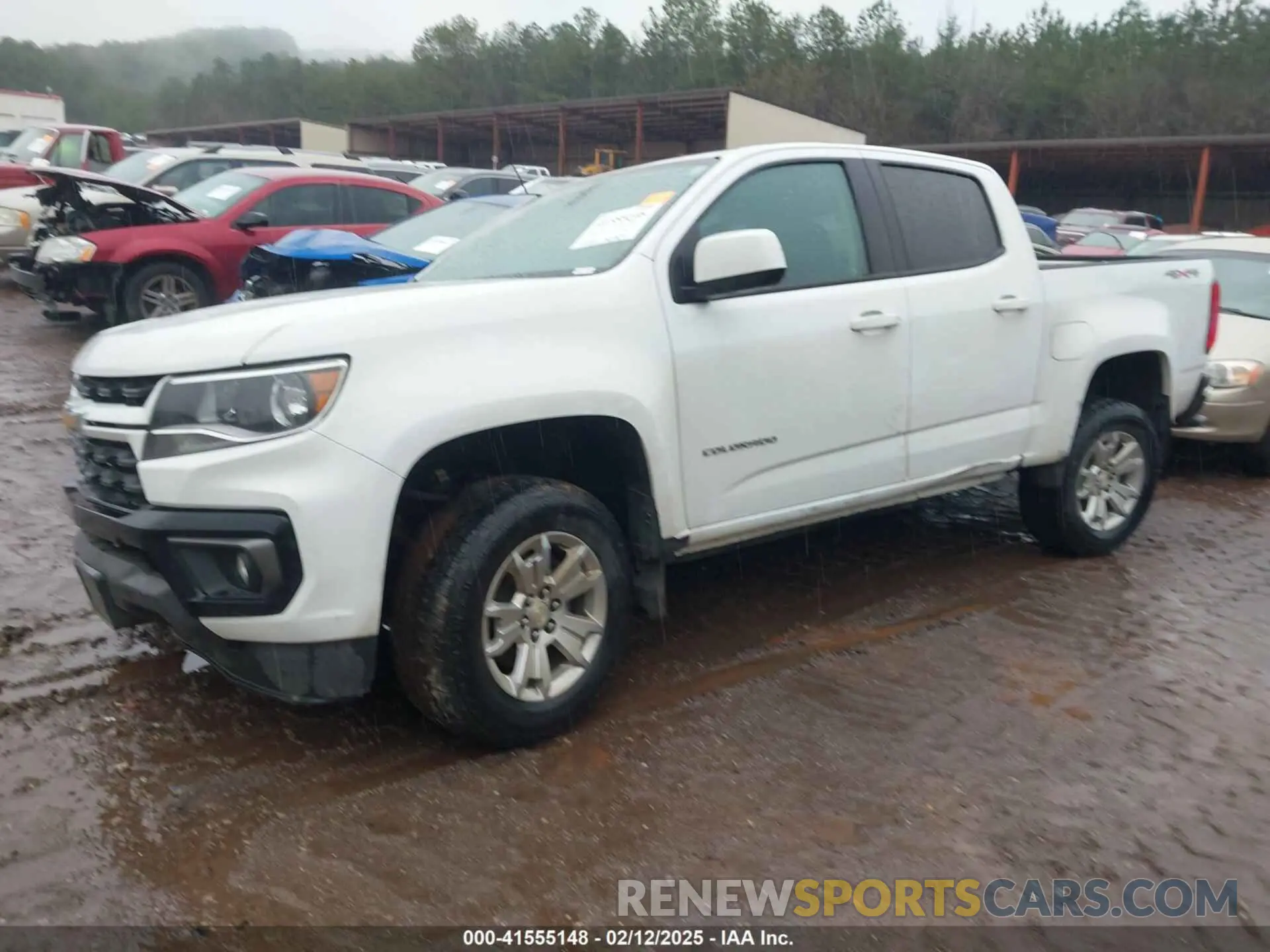 2 fotografías del automóvil dañado 1GCGTCEN1M1244106 CHEVROLET COLORADO 2021
