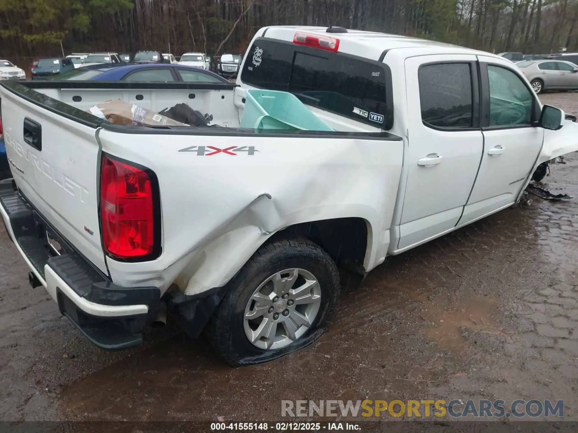 4 fotografías del automóvil dañado 1GCGTCEN1M1244106 CHEVROLET COLORADO 2021