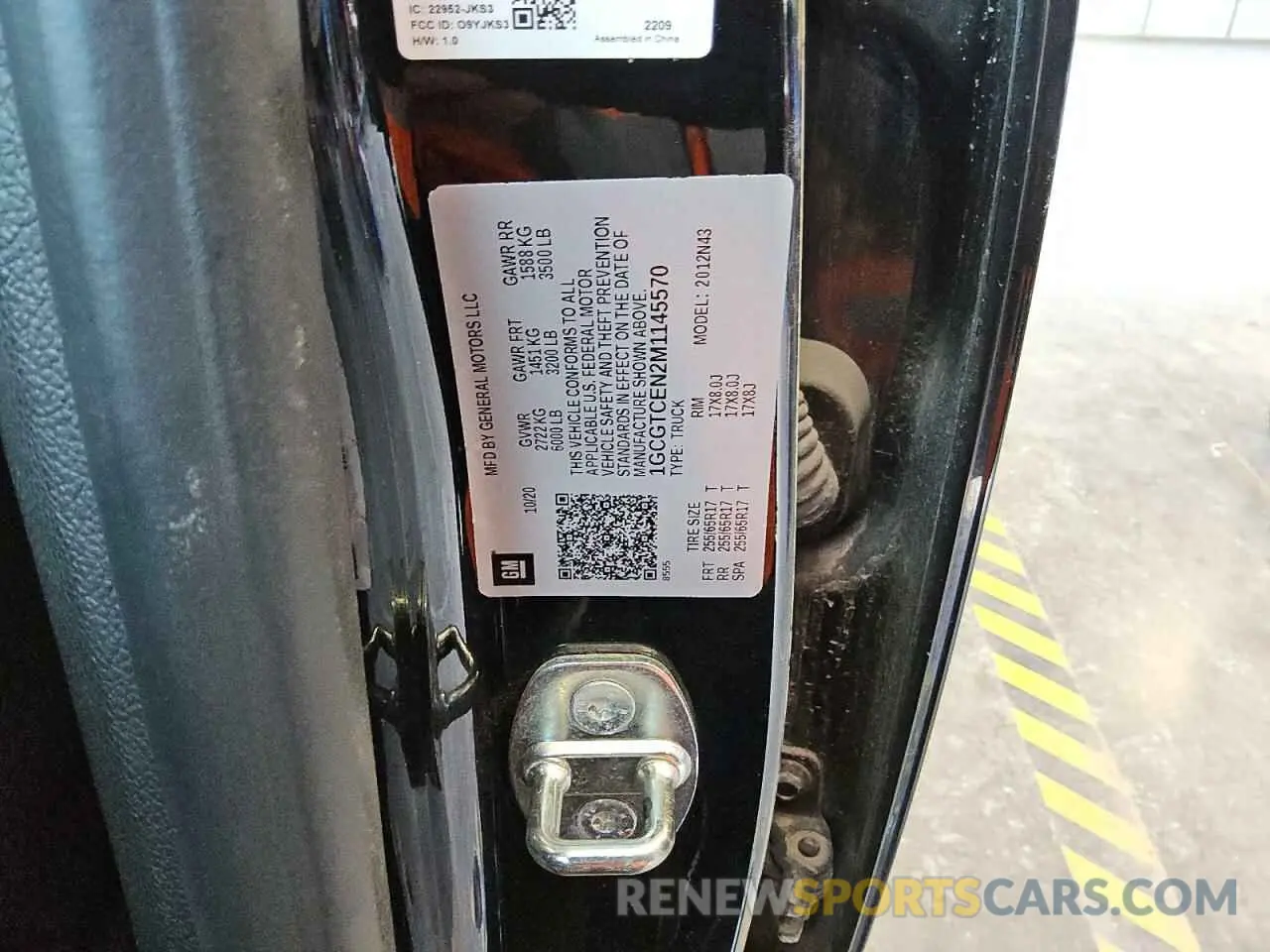 12 fotografías del automóvil dañado 1GCGTCEN2M1145570 CHEVROLET COLORADO 2021
