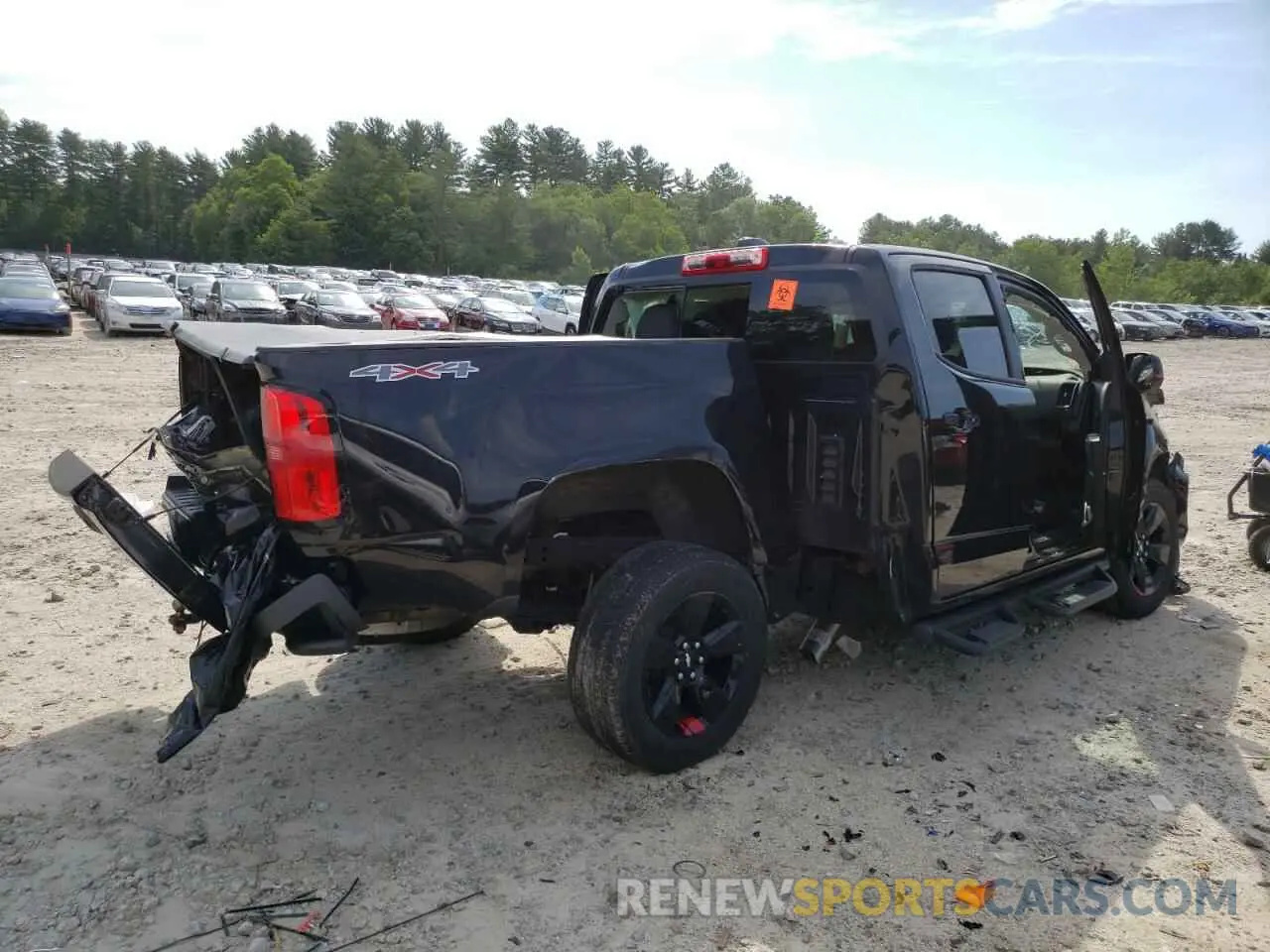 3 fotografías del automóvil dañado 1GCGTCEN5M1110005 CHEVROLET COLORADO 2021