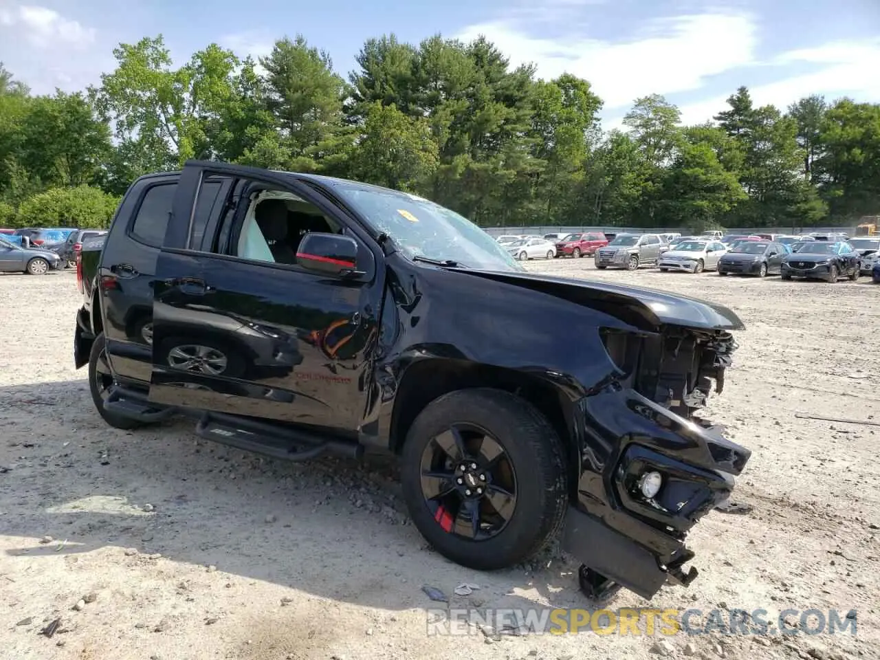 4 fotografías del automóvil dañado 1GCGTCEN5M1110005 CHEVROLET COLORADO 2021