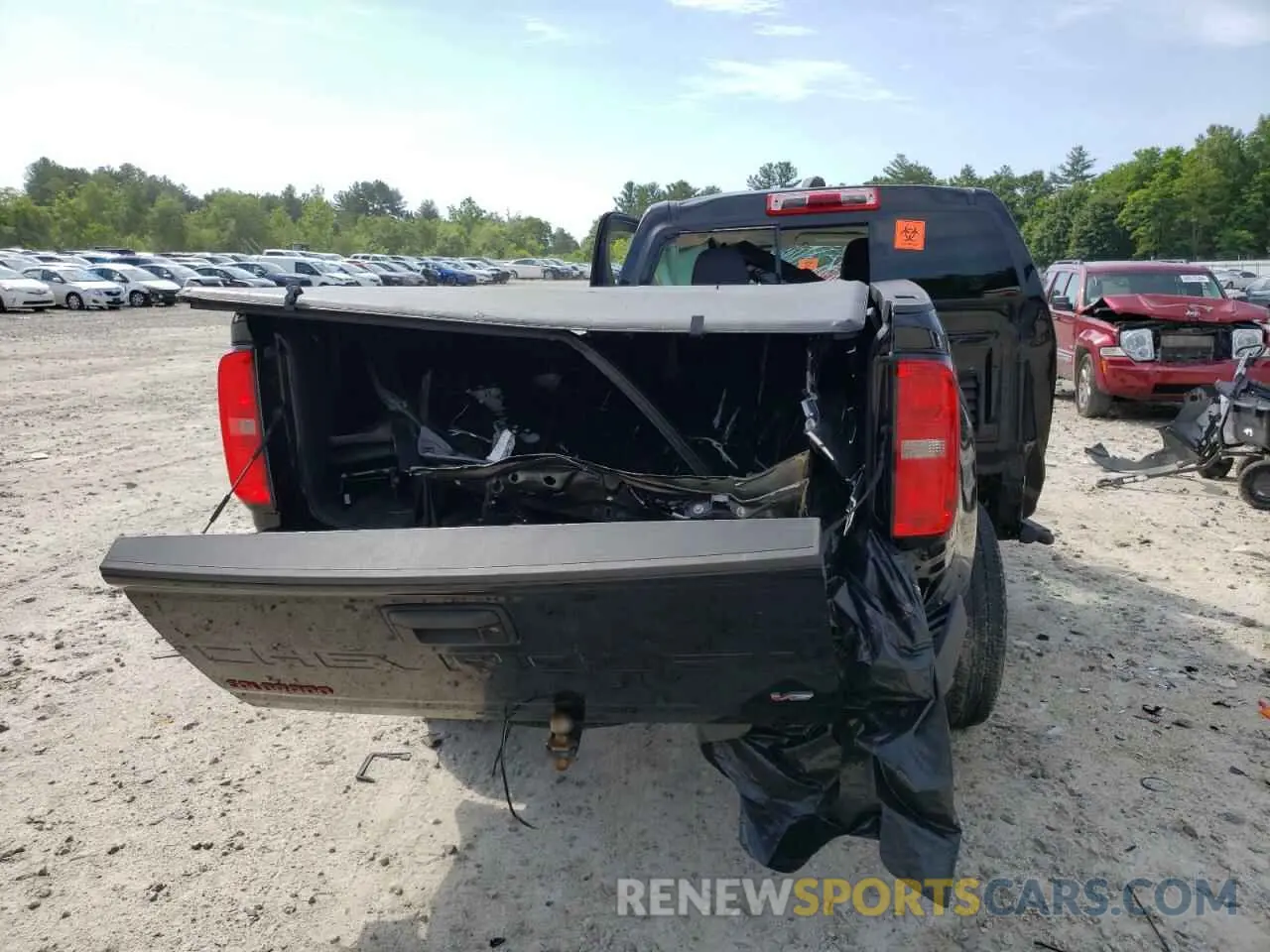 6 fotografías del automóvil dañado 1GCGTCEN5M1110005 CHEVROLET COLORADO 2021