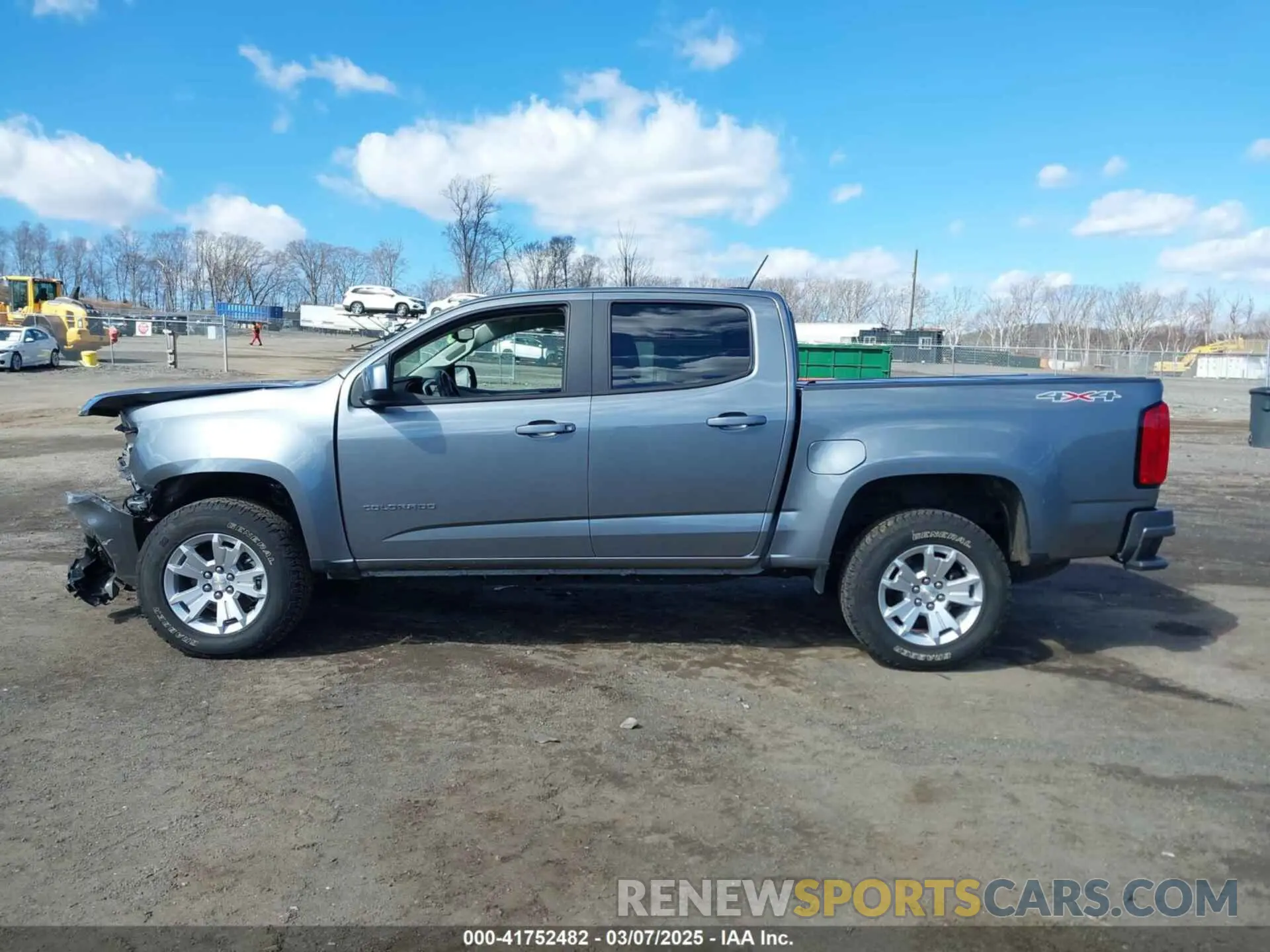 14 fotografías del automóvil dañado 1GCGTCEN5M1294085 CHEVROLET COLORADO 2021