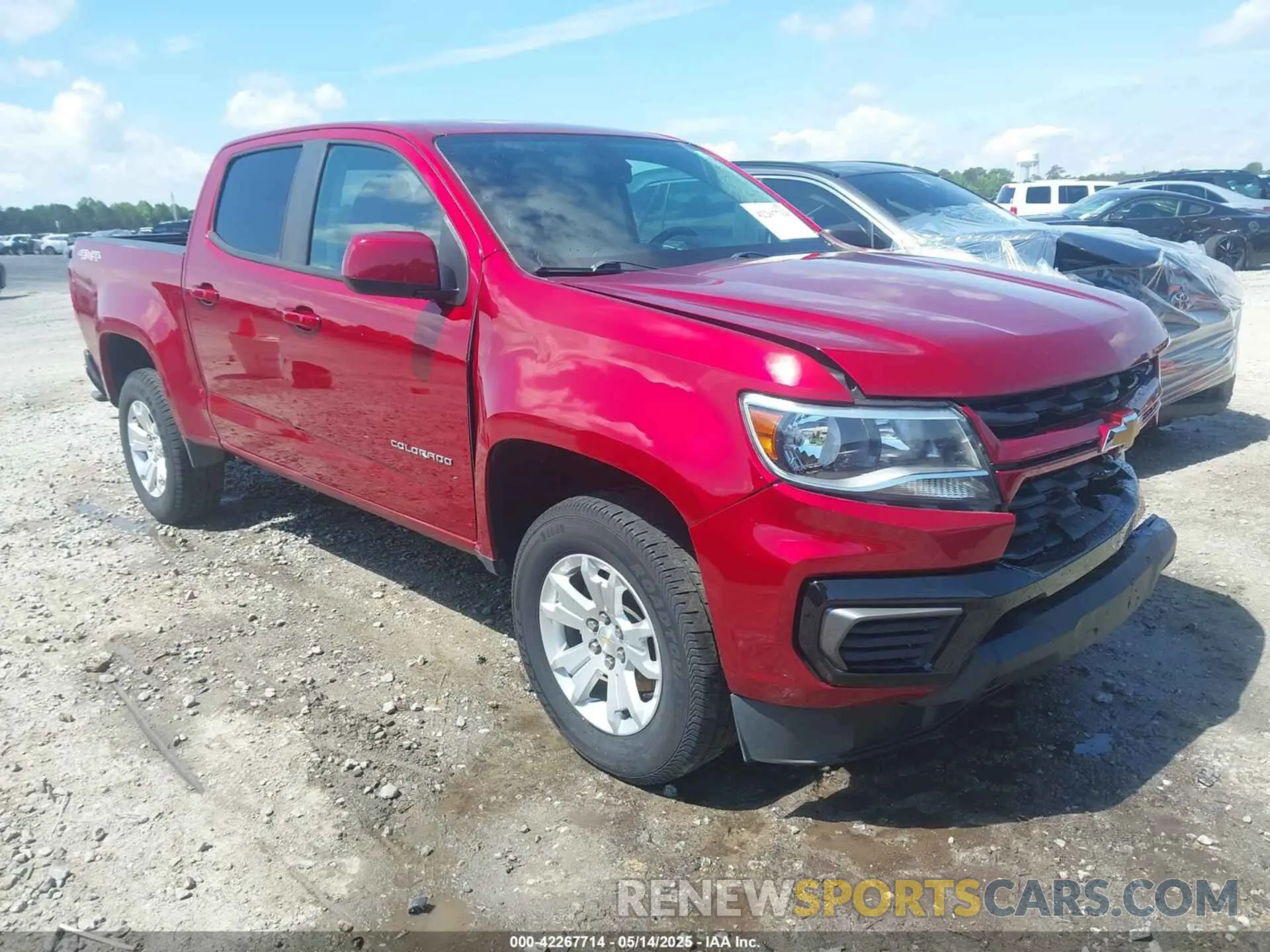 1 fotografías del automóvil dañado 1GCGTCEN9M1132430 CHEVROLET COLORADO 2021