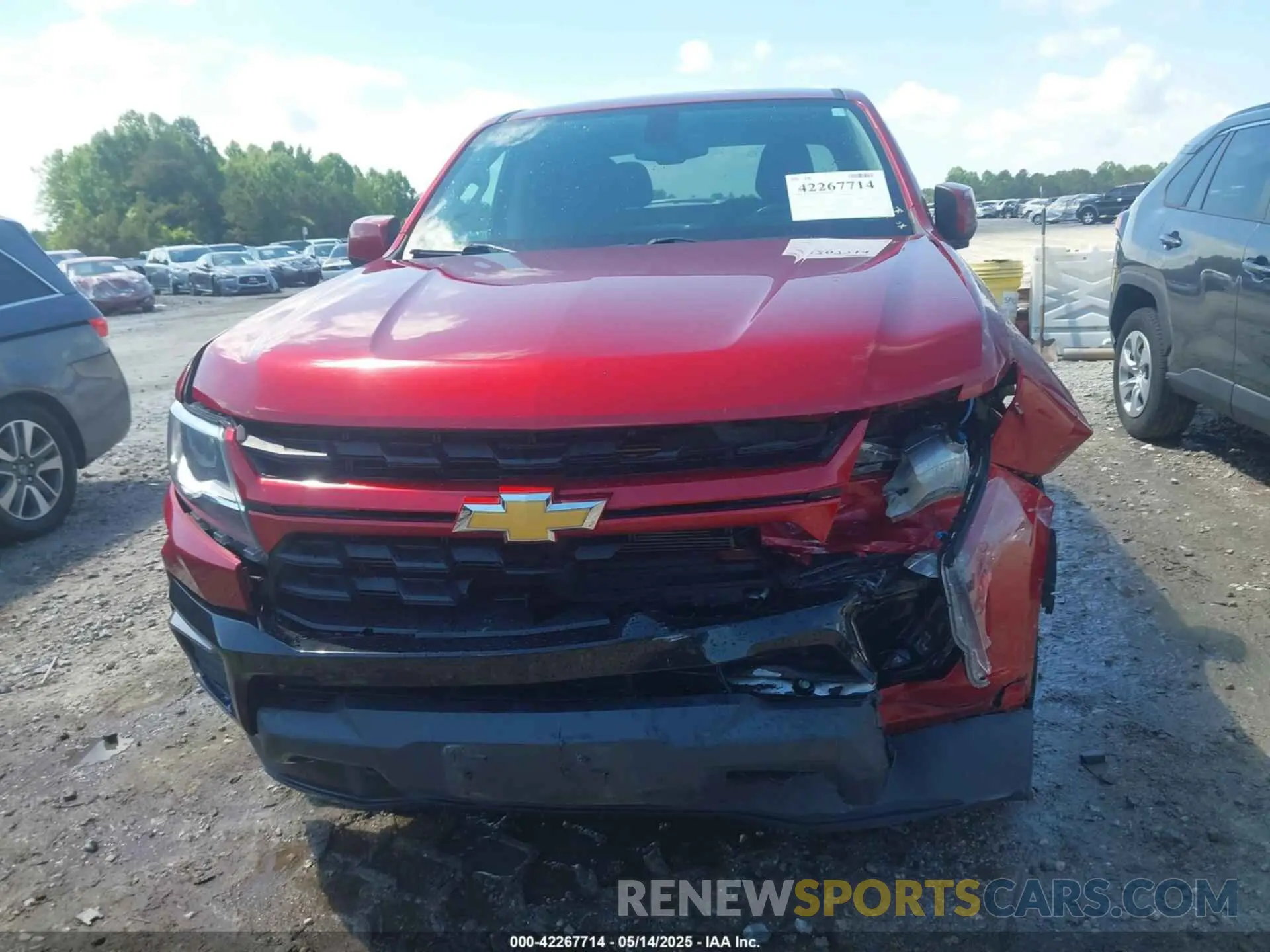 12 fotografías del automóvil dañado 1GCGTCEN9M1132430 CHEVROLET COLORADO 2021