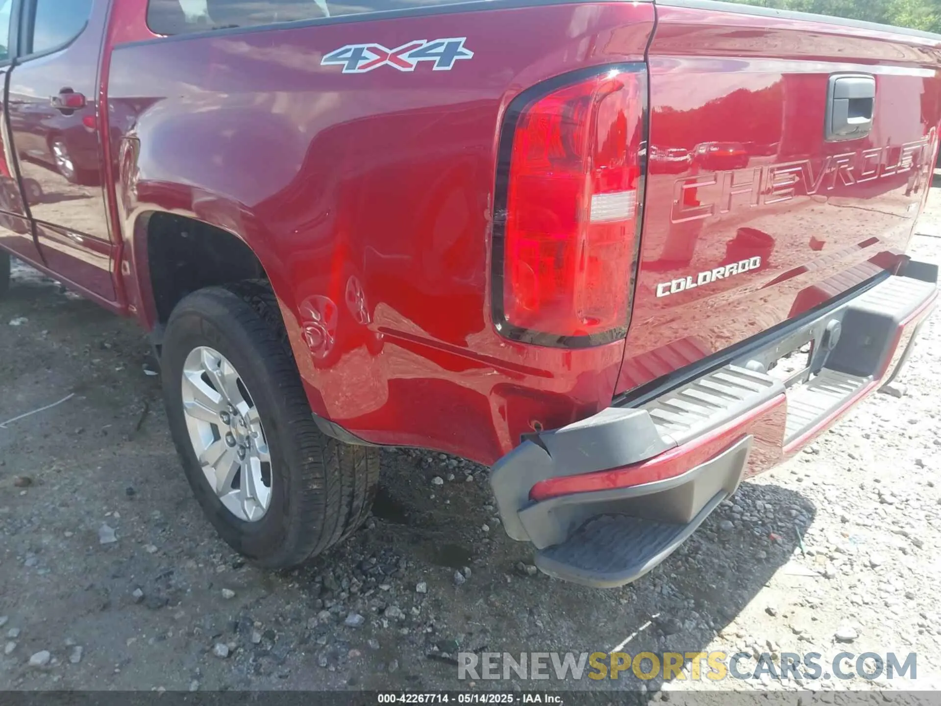 17 fotografías del automóvil dañado 1GCGTCEN9M1132430 CHEVROLET COLORADO 2021