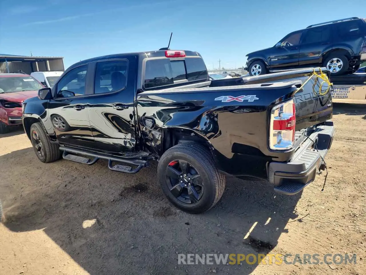 2 fotografías del automóvil dañado 1GCGTCENXM1271076 CHEVROLET COLORADO 2021