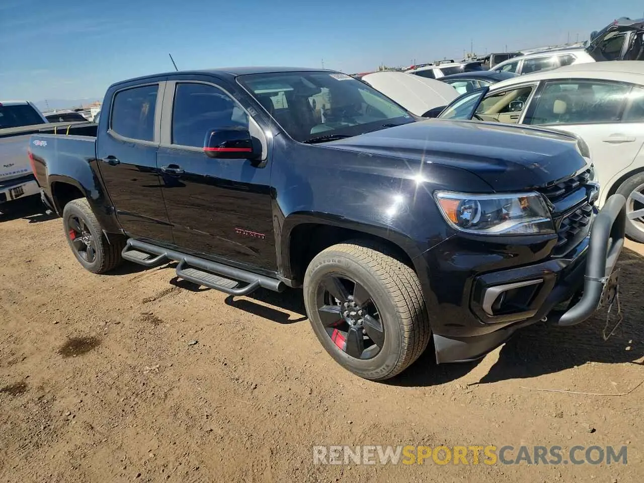 4 fotografías del automóvil dañado 1GCGTCENXM1271076 CHEVROLET COLORADO 2021