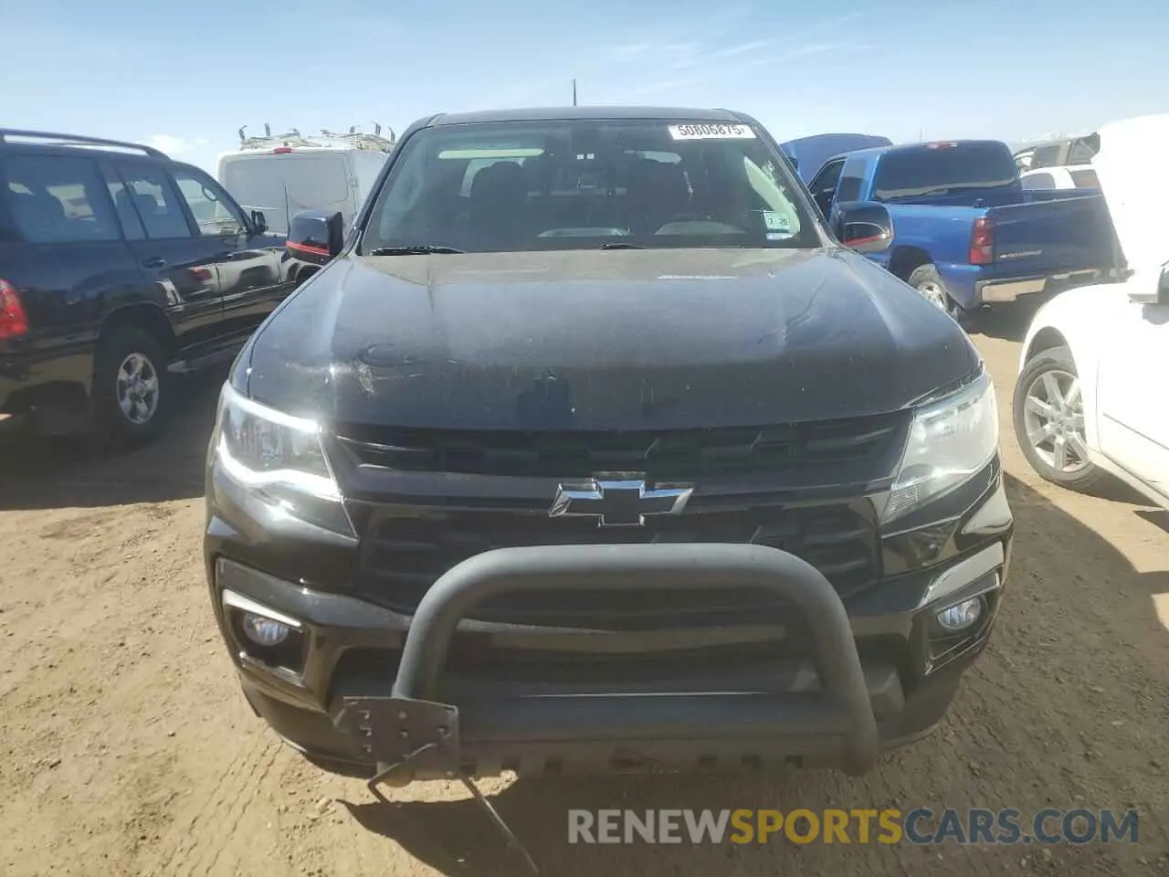 5 fotografías del automóvil dañado 1GCGTCENXM1271076 CHEVROLET COLORADO 2021