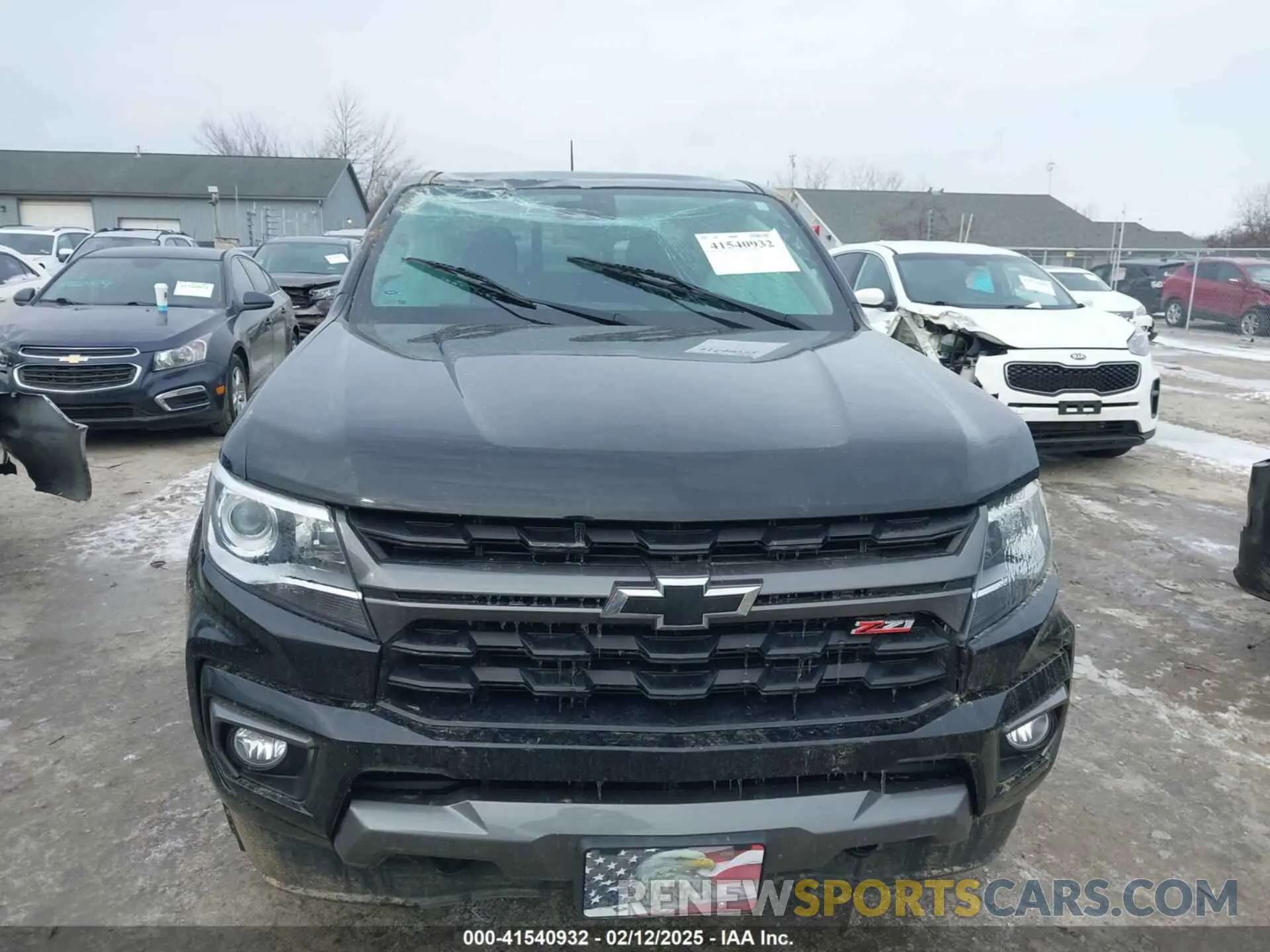 12 fotografías del automóvil dañado 1GCGTDEN0M1117014 CHEVROLET COLORADO 2021