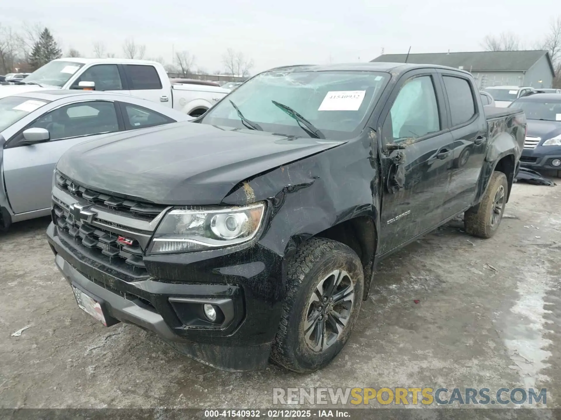 2 fotografías del automóvil dañado 1GCGTDEN0M1117014 CHEVROLET COLORADO 2021
