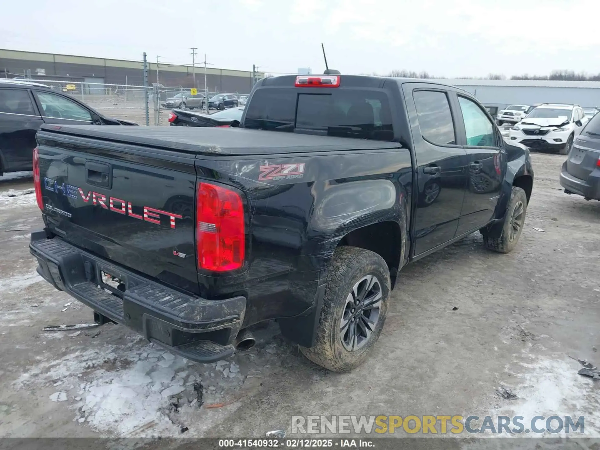 4 fotografías del automóvil dañado 1GCGTDEN0M1117014 CHEVROLET COLORADO 2021