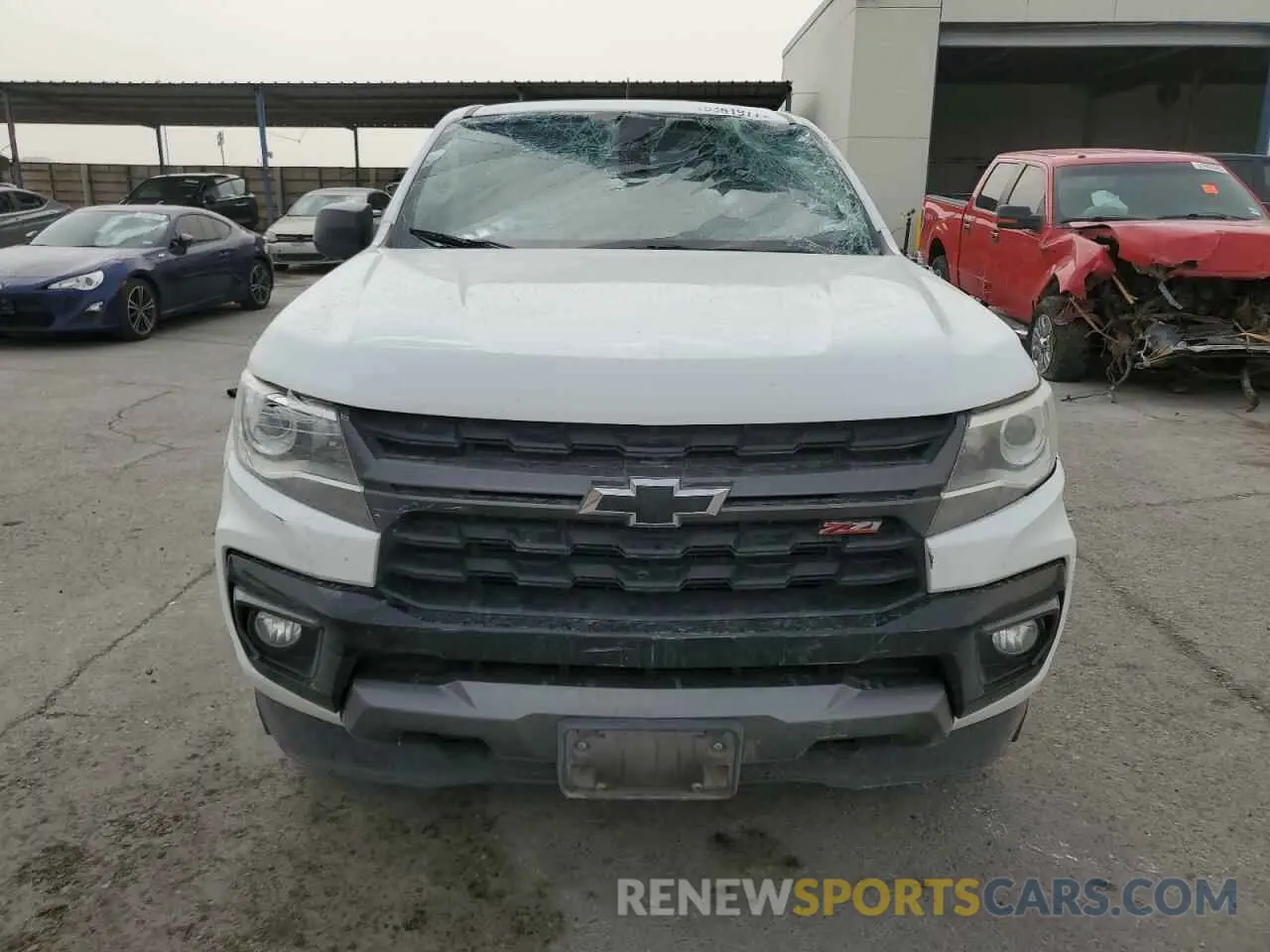 5 fotografías del automóvil dañado 1GCGTDEN2M1116950 CHEVROLET COLORADO 2021
