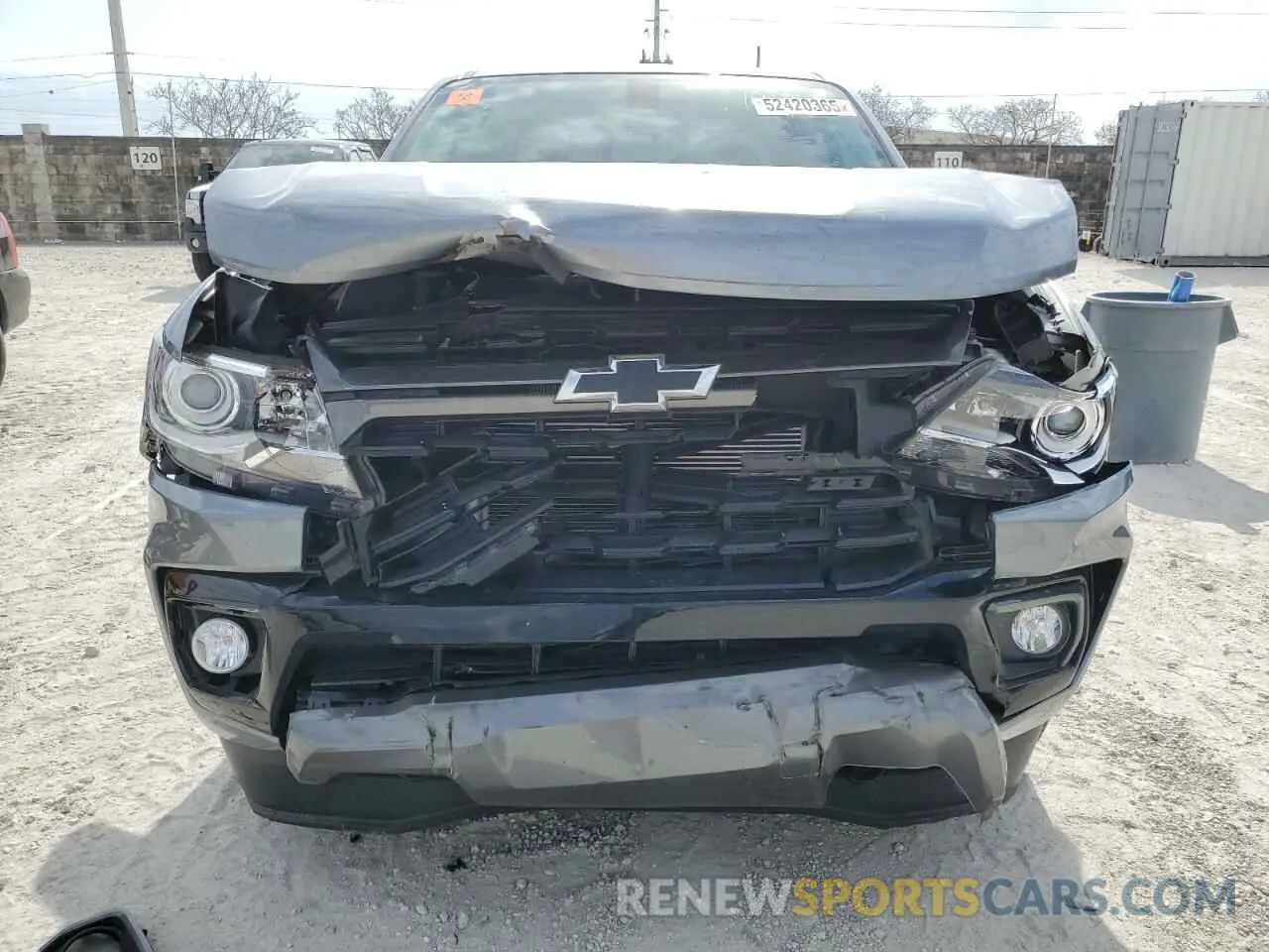 5 fotografías del automóvil dañado 1GCGTDEN2M1195472 CHEVROLET COLORADO 2021