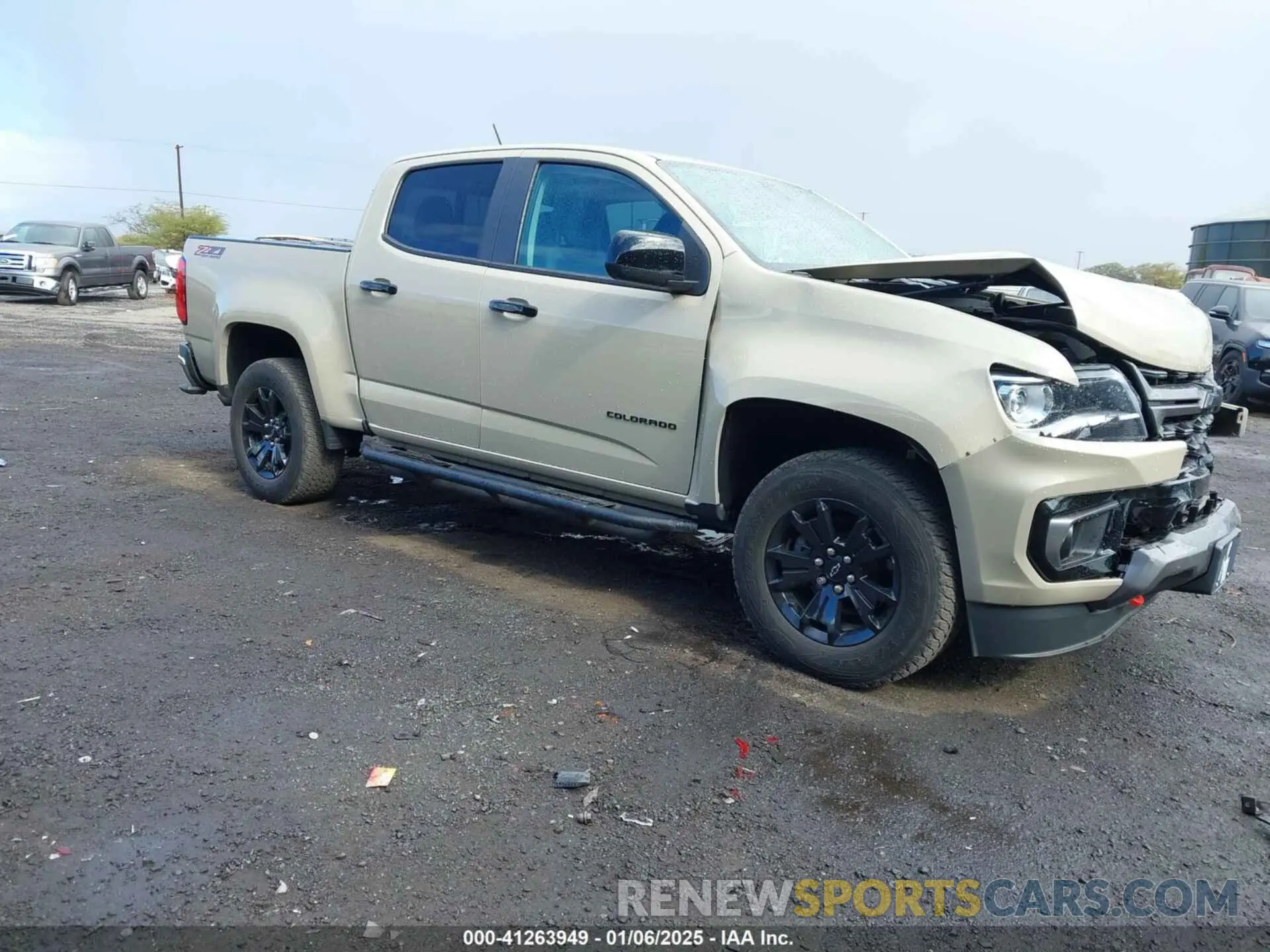 1 fotografías del automóvil dañado 1GCGTDEN3M1282541 CHEVROLET COLORADO 2021