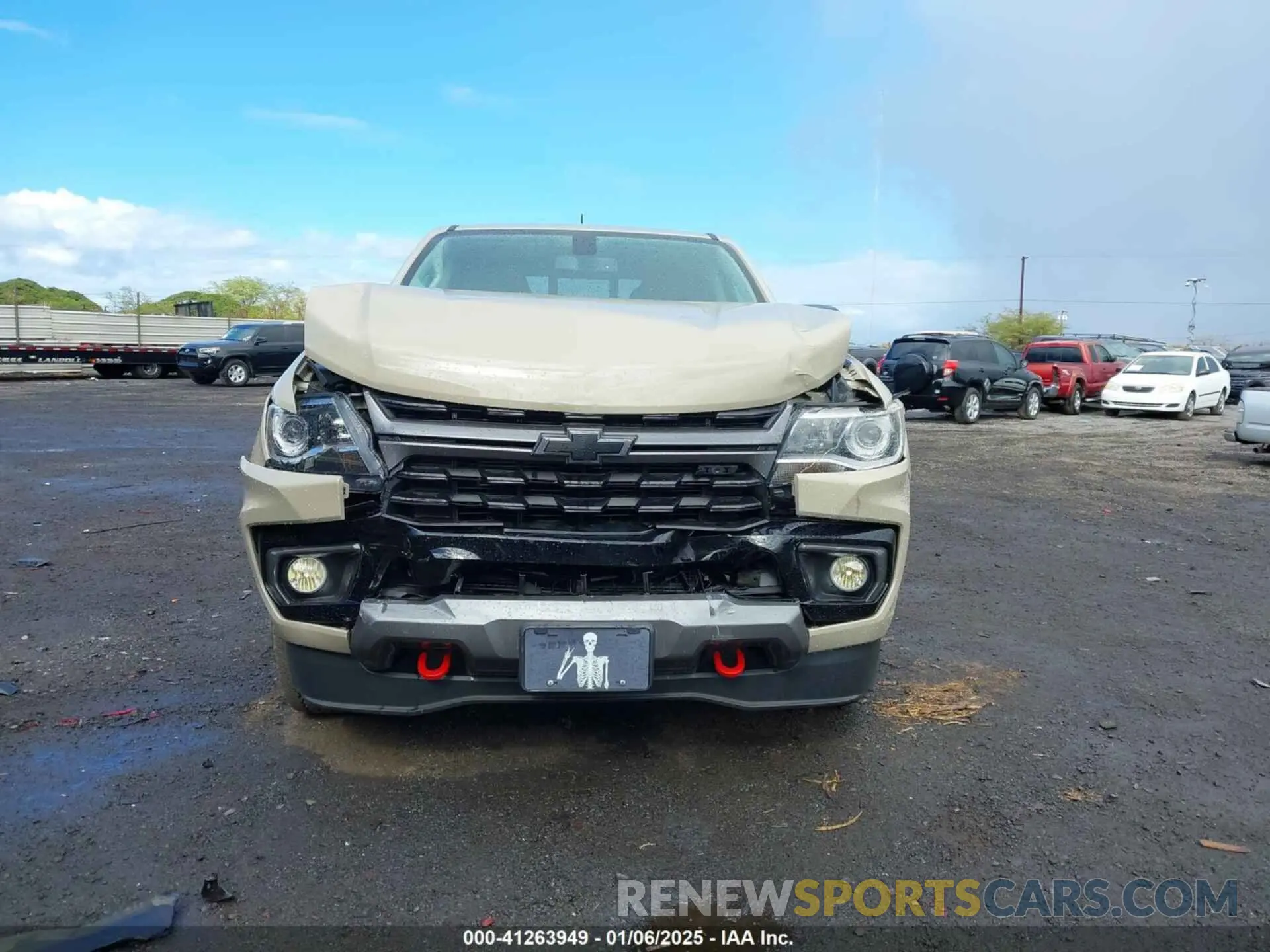 12 fotografías del automóvil dañado 1GCGTDEN3M1282541 CHEVROLET COLORADO 2021