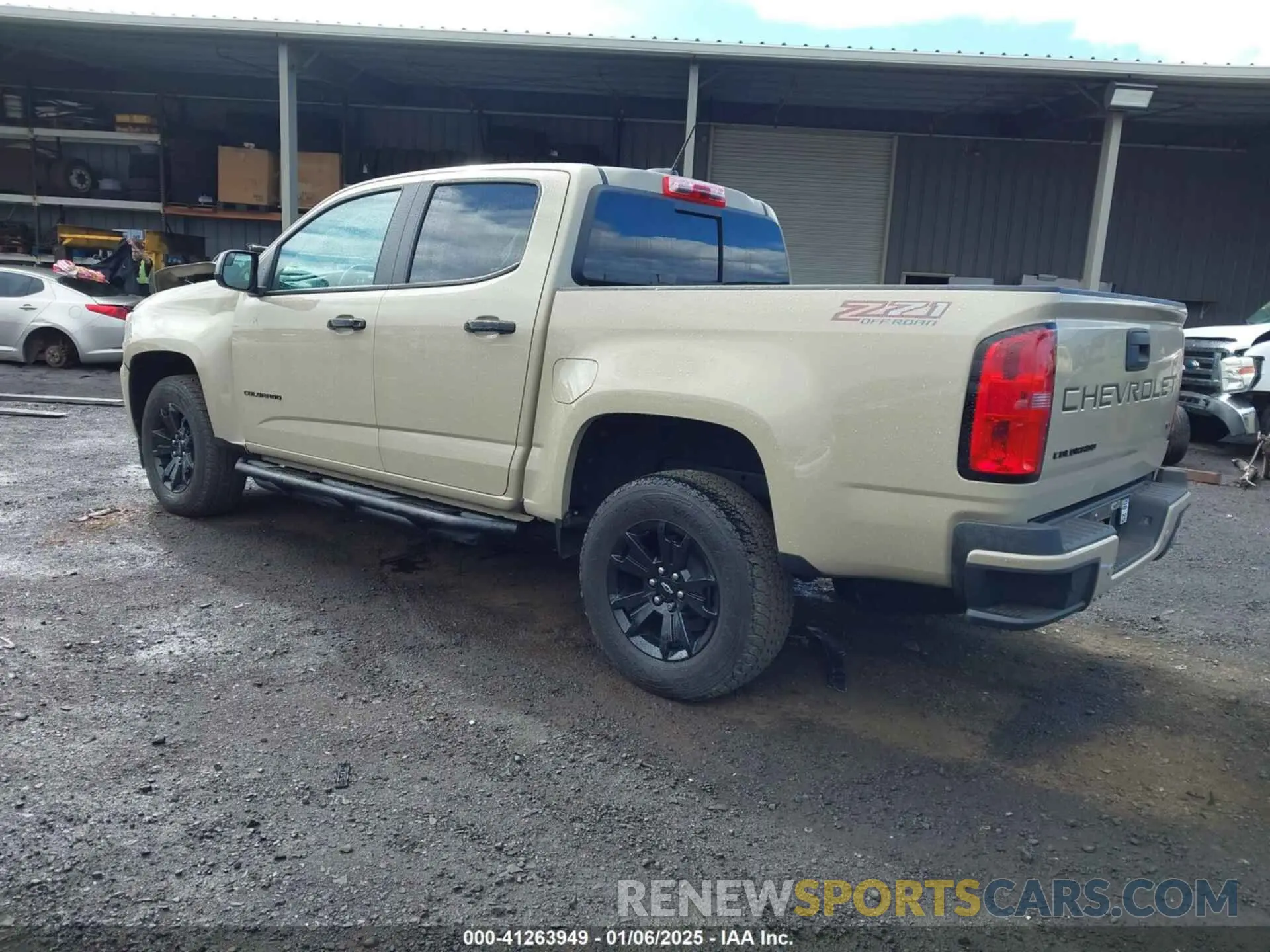 3 fotografías del automóvil dañado 1GCGTDEN3M1282541 CHEVROLET COLORADO 2021
