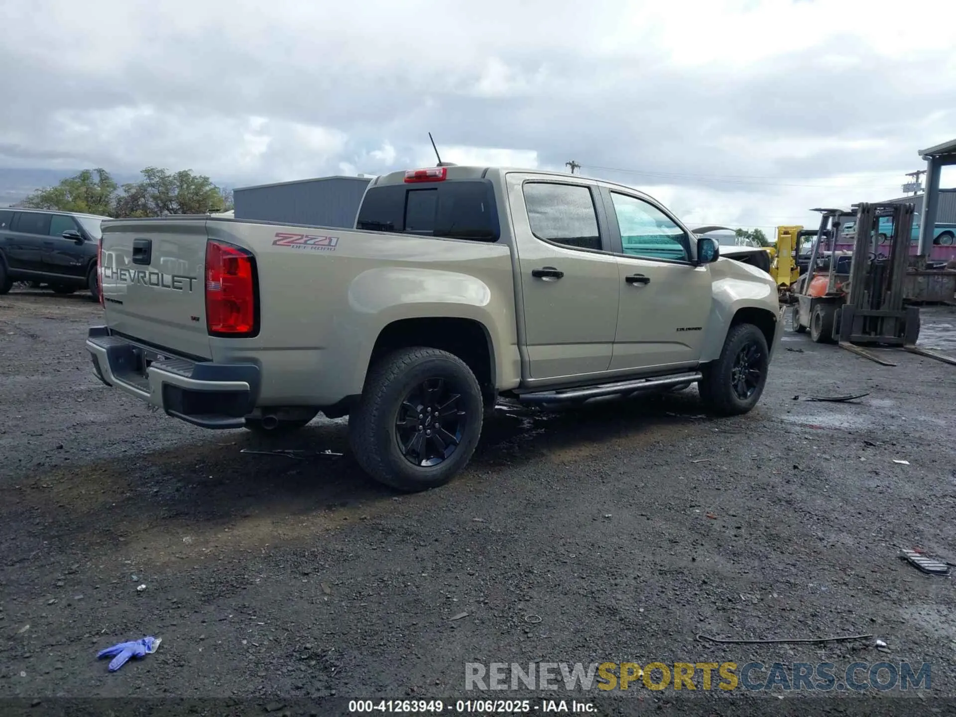 4 fotografías del automóvil dañado 1GCGTDEN3M1282541 CHEVROLET COLORADO 2021