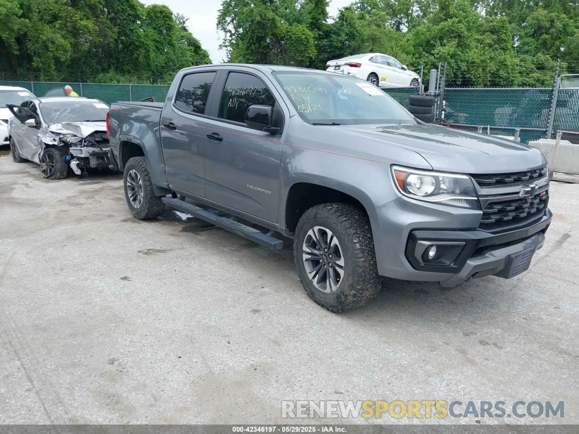 1 fotografías del automóvil dañado 1GCGTDEN4M1131238 CHEVROLET COLORADO 2021