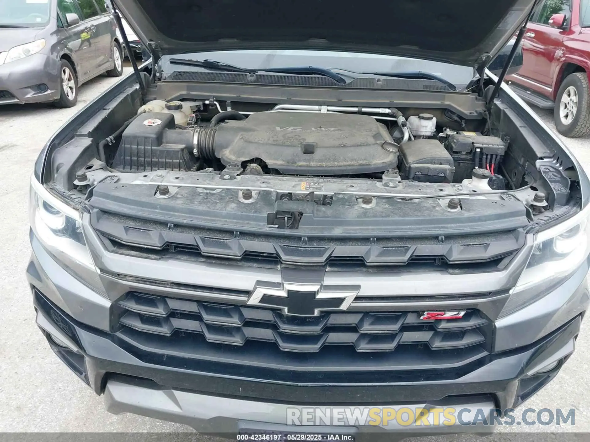 10 fotografías del automóvil dañado 1GCGTDEN4M1131238 CHEVROLET COLORADO 2021