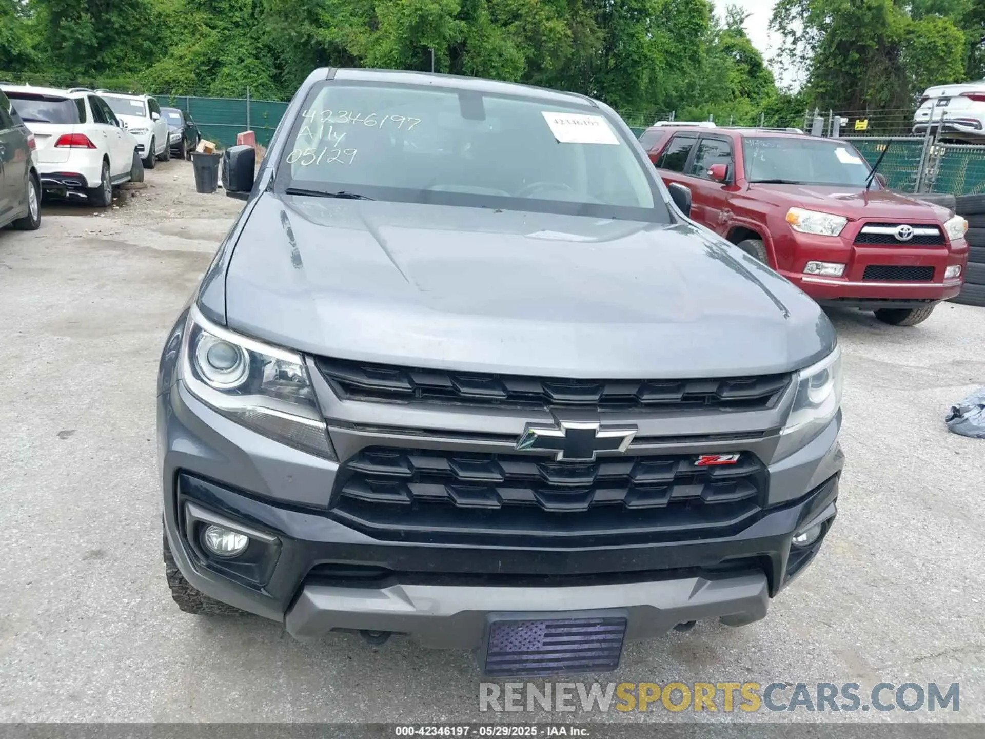 11 fotografías del automóvil dañado 1GCGTDEN4M1131238 CHEVROLET COLORADO 2021