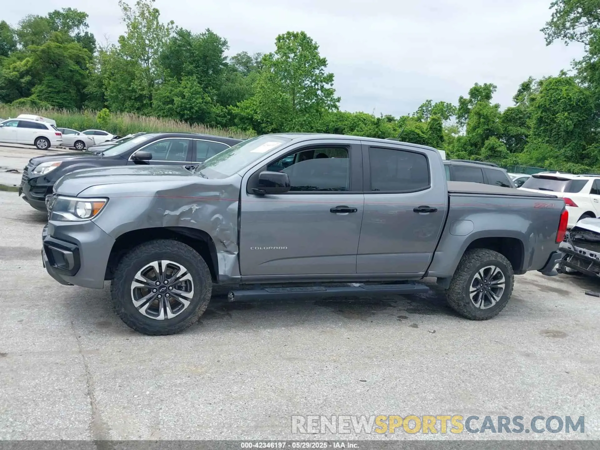 13 fotografías del automóvil dañado 1GCGTDEN4M1131238 CHEVROLET COLORADO 2021