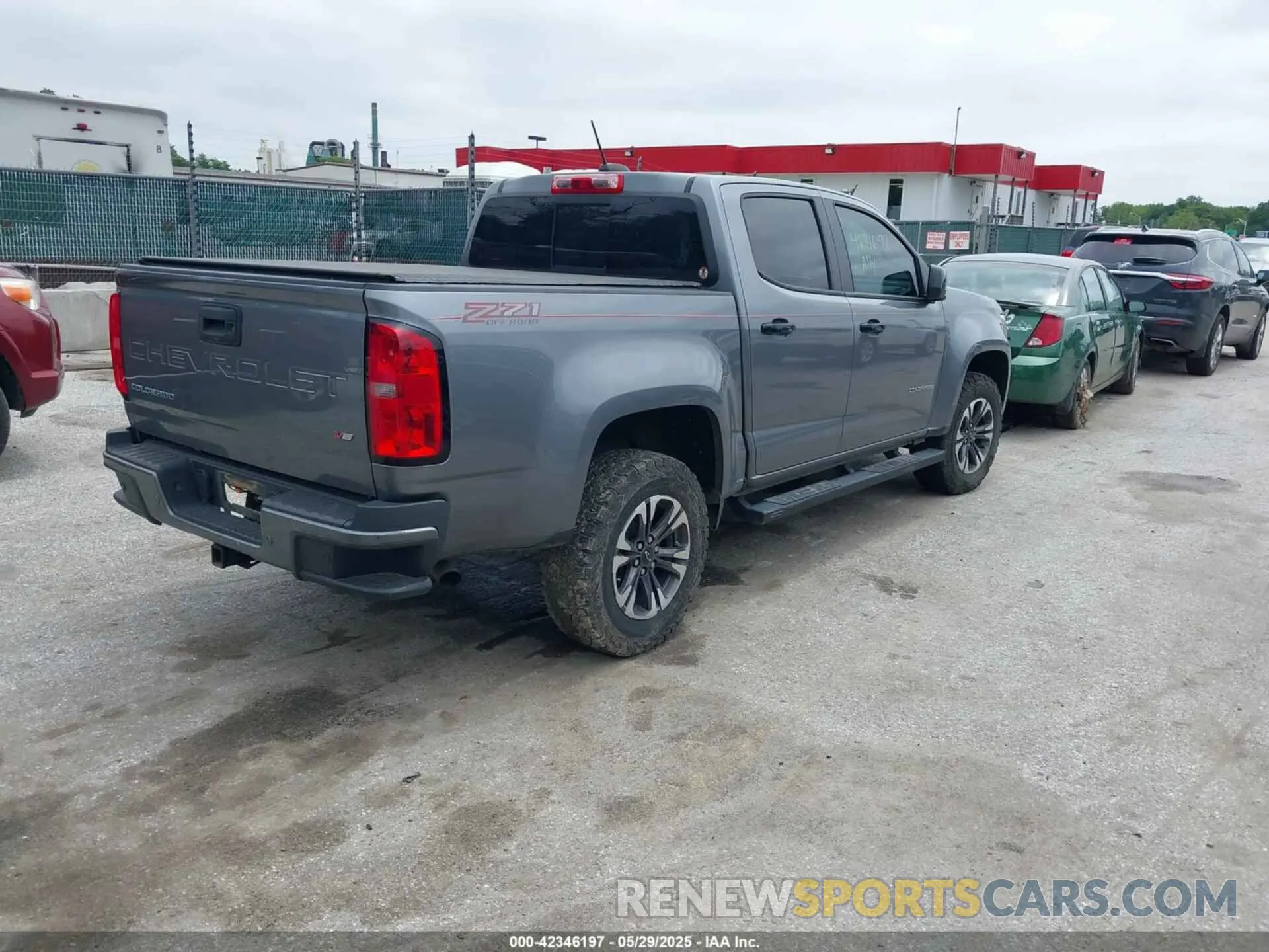 4 fotografías del automóvil dañado 1GCGTDEN4M1131238 CHEVROLET COLORADO 2021