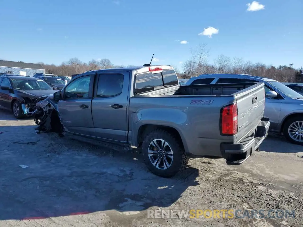 2 fotografías del automóvil dañado 1GCGTDEN4M1206486 CHEVROLET COLORADO 2021