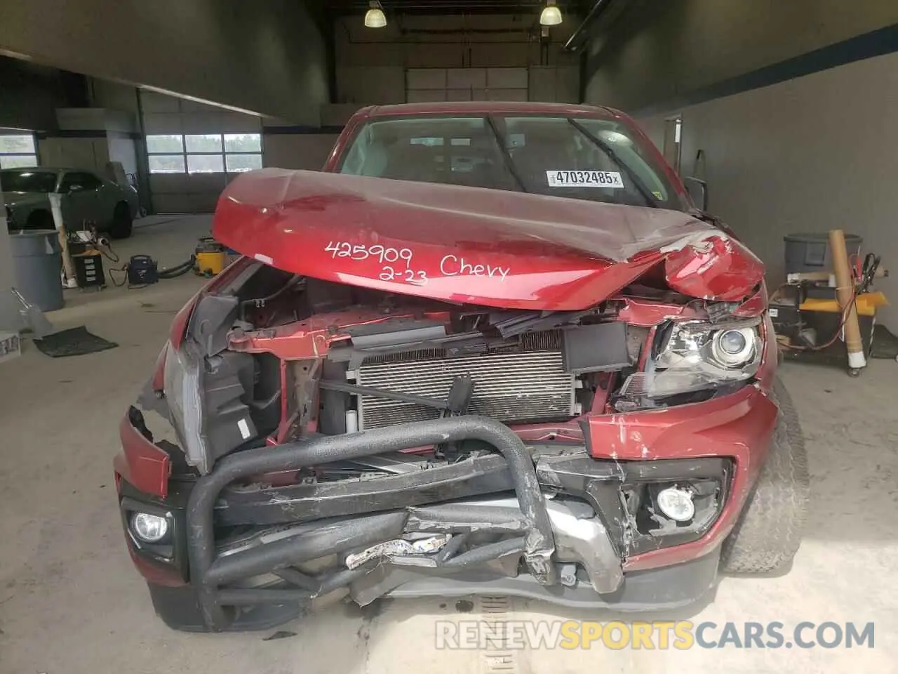 5 fotografías del automóvil dañado 1GCGTDEN5M1227587 CHEVROLET COLORADO 2021