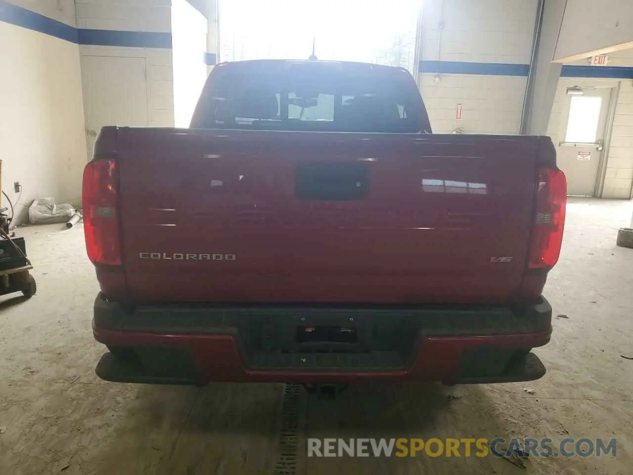 6 fotografías del automóvil dañado 1GCGTDEN5M1227587 CHEVROLET COLORADO 2021
