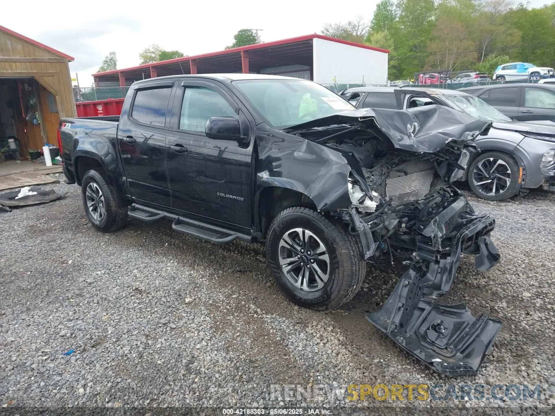 1 fotografías del automóvil dañado 1GCGTDEN6M1233477 CHEVROLET COLORADO 2021